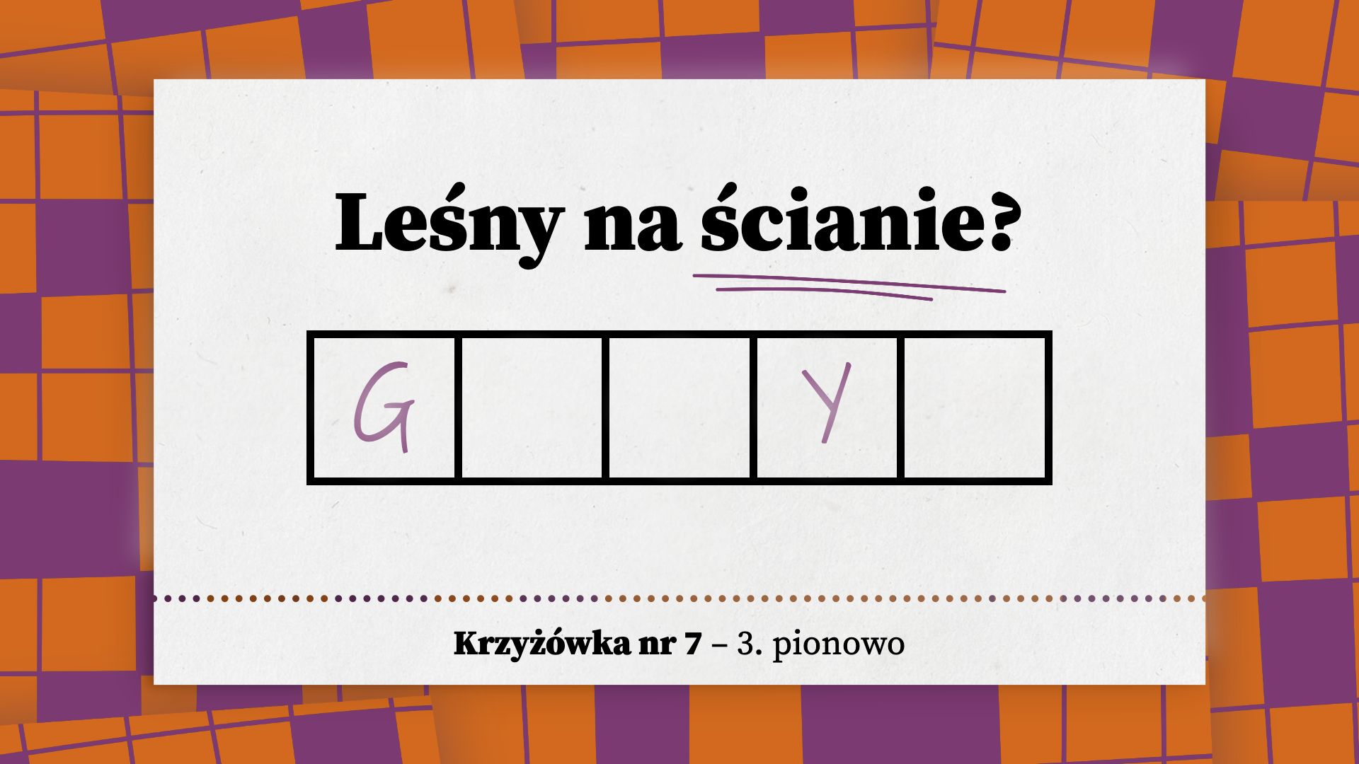 Leśny na ścianie