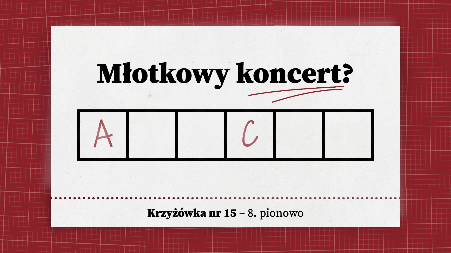 Młotkowy koncert