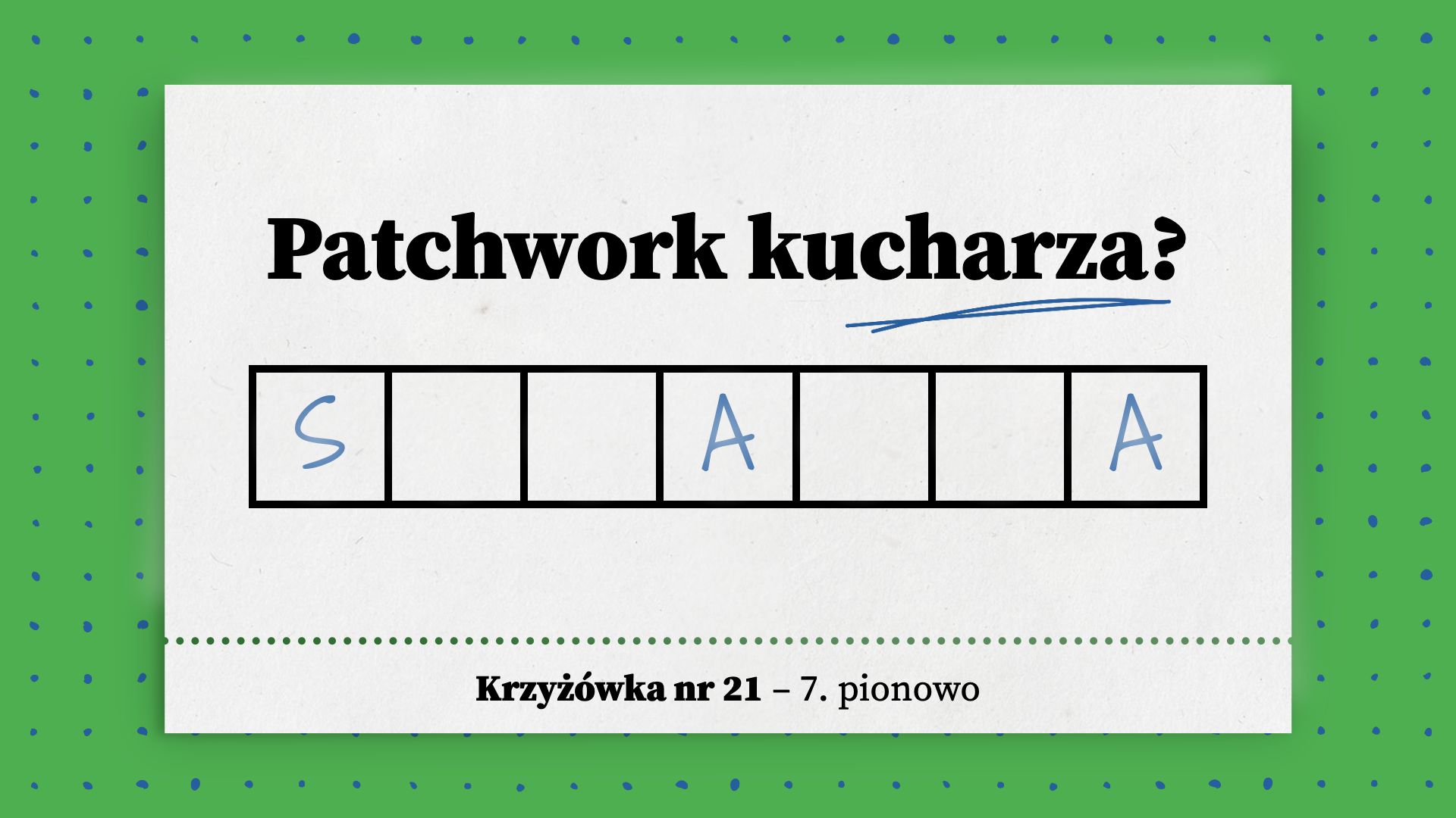 Patchwork kucharza
