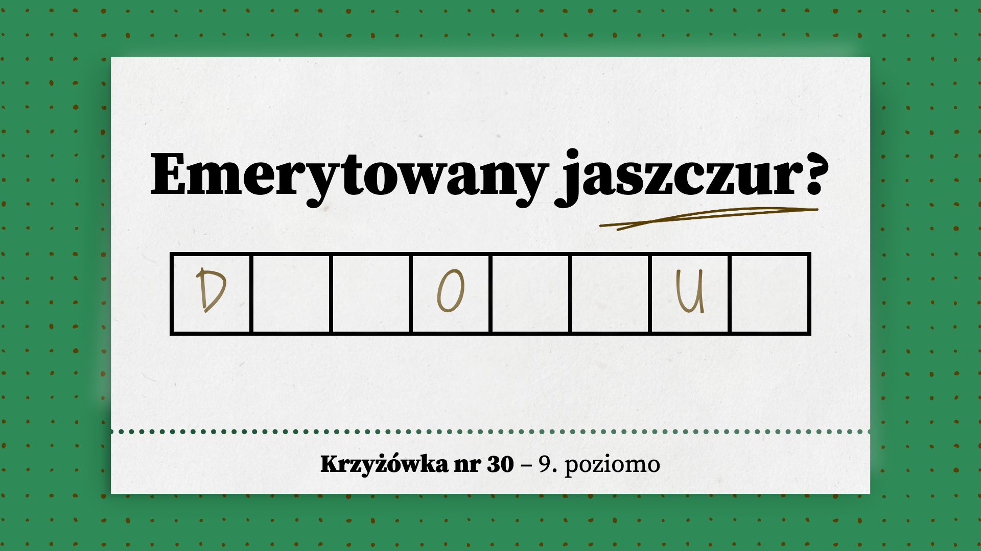 Emerytowany jaszczur