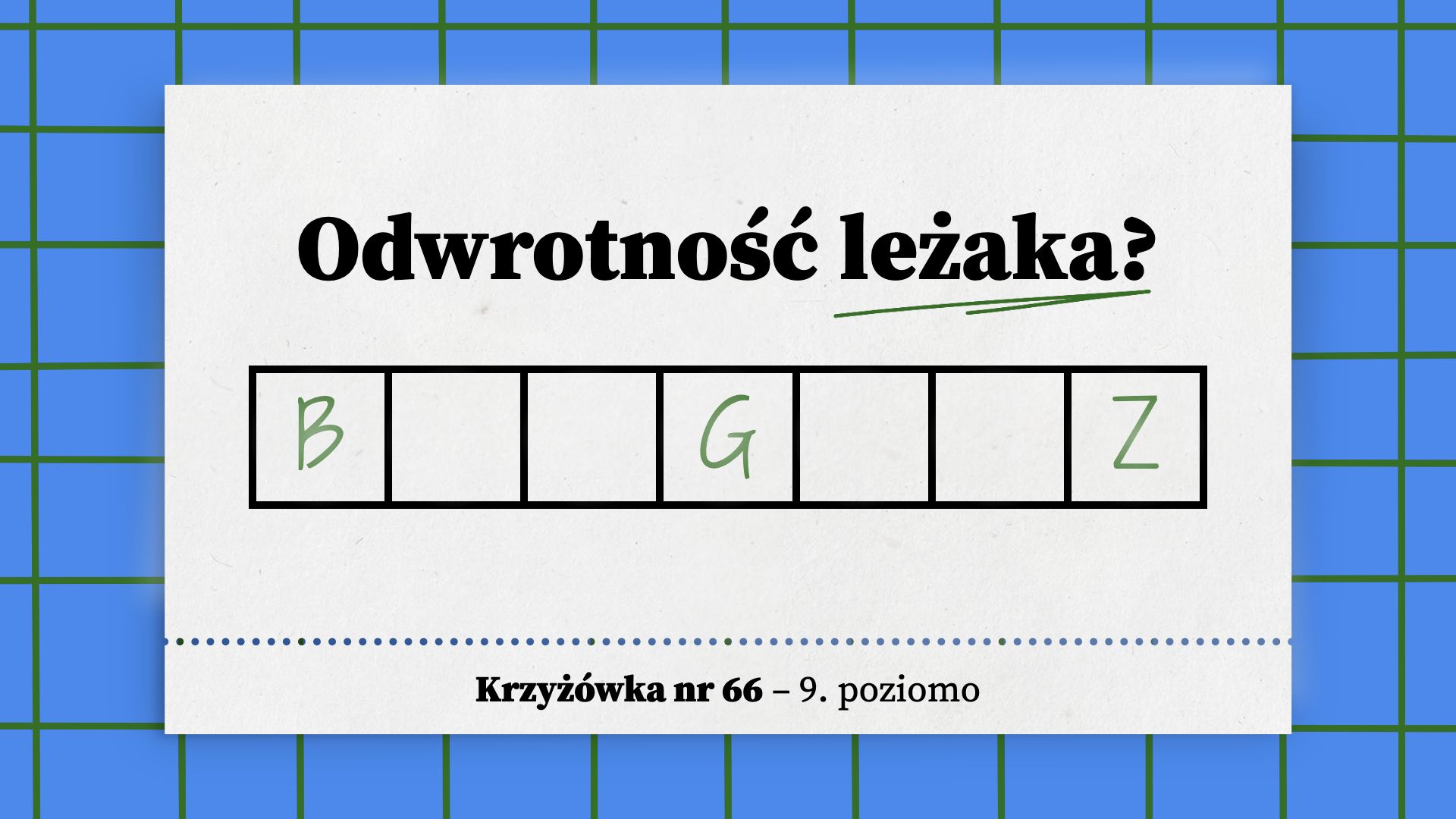 Odwrotność leżaka