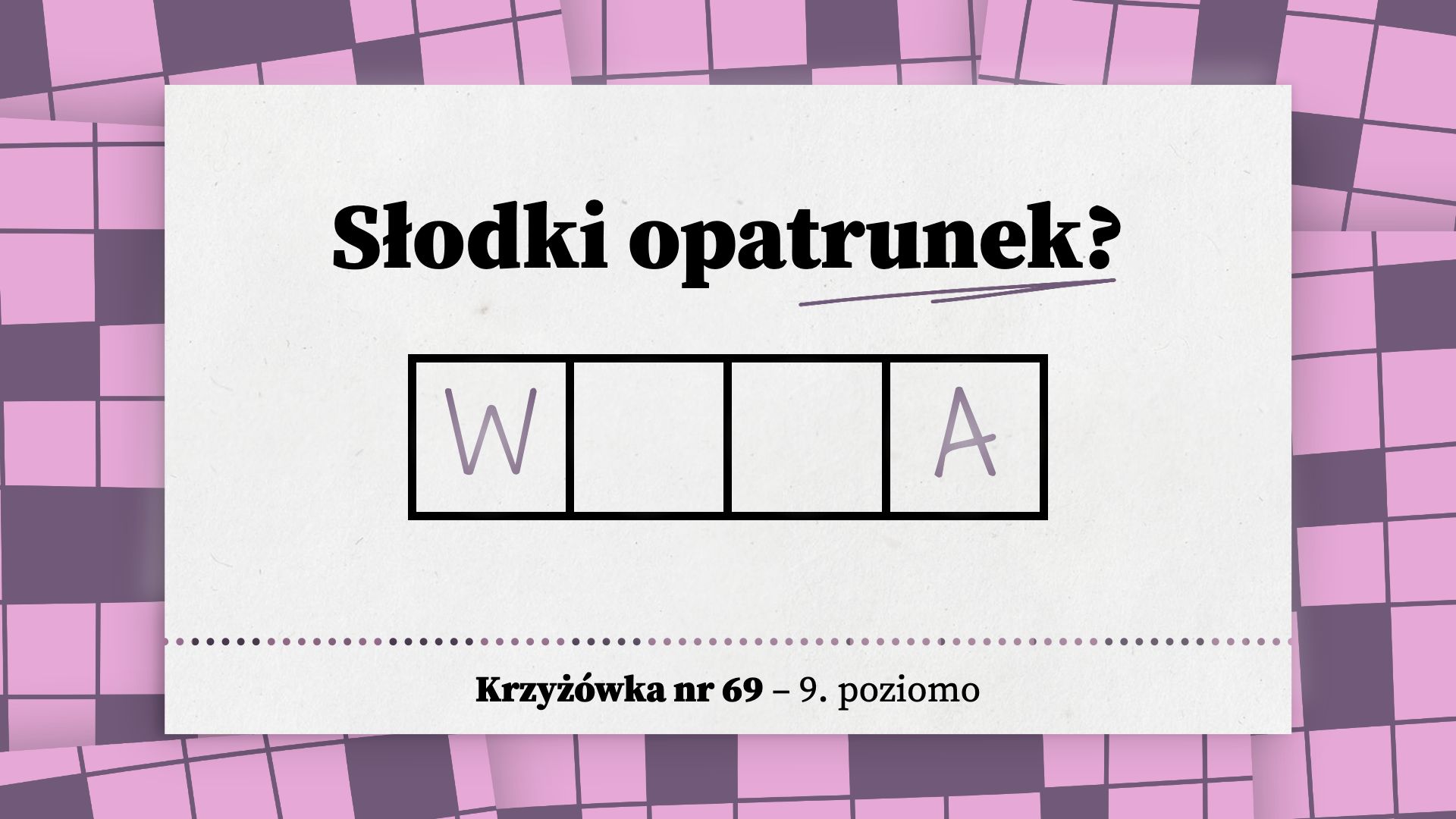 Słodki opatrunek