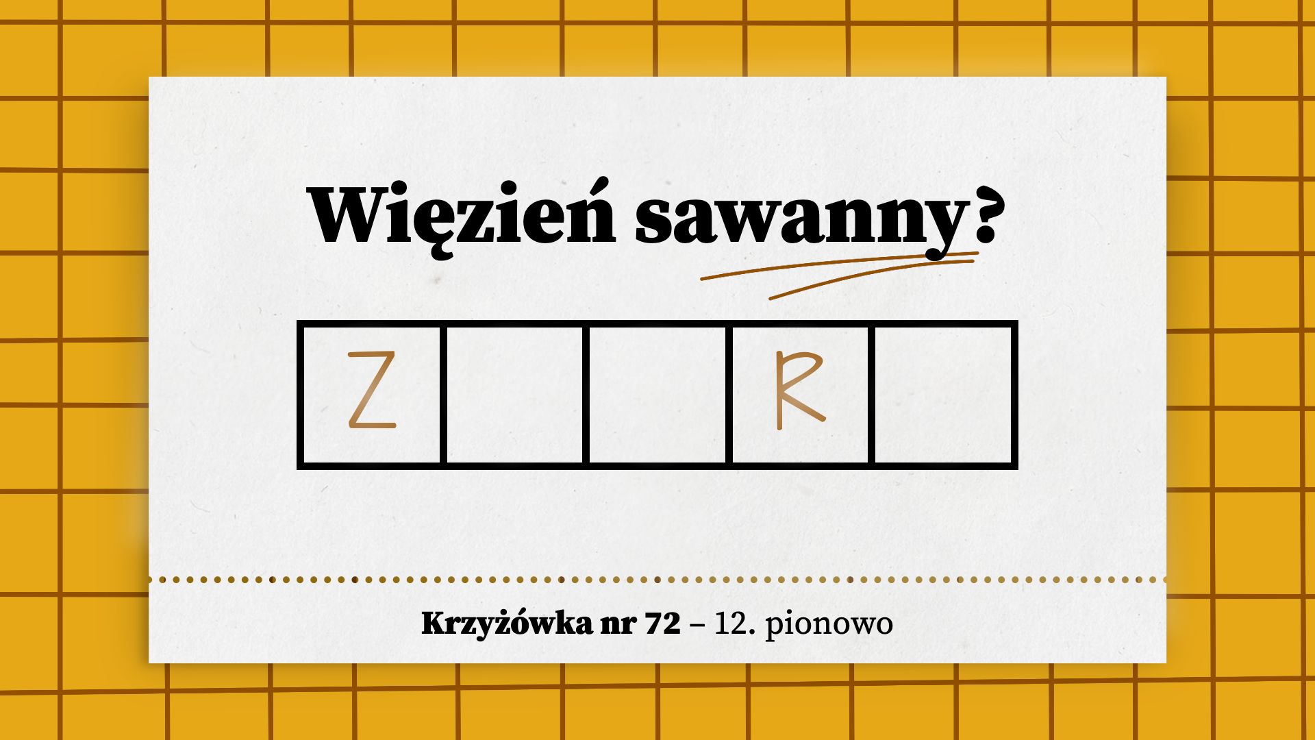 Więzień sawanny
