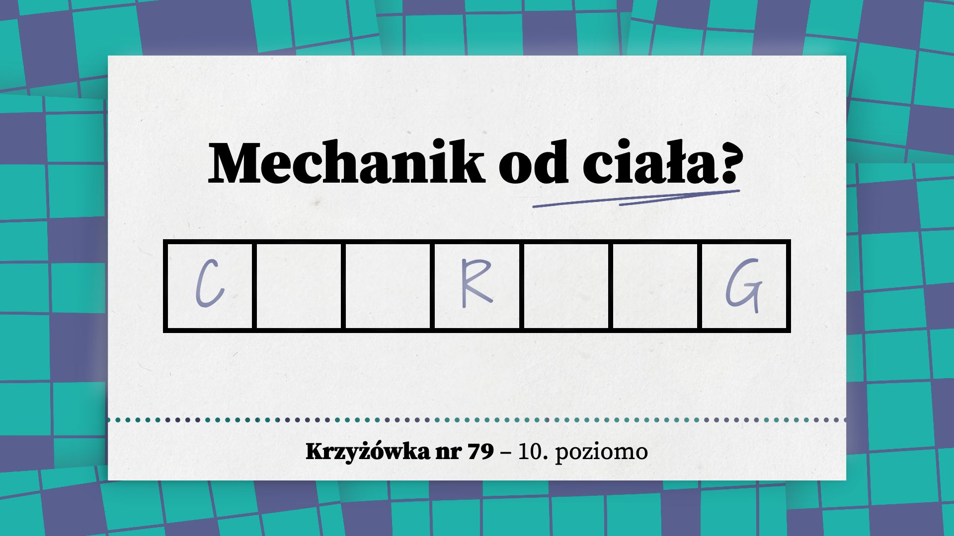 Mechanik od ciała