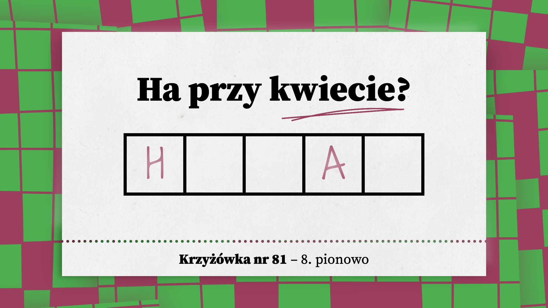 Ha przy kwiecie