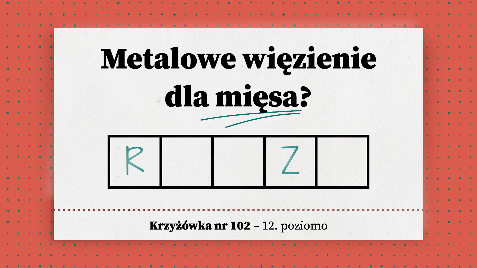 Metalowe więzienie dla mięsa