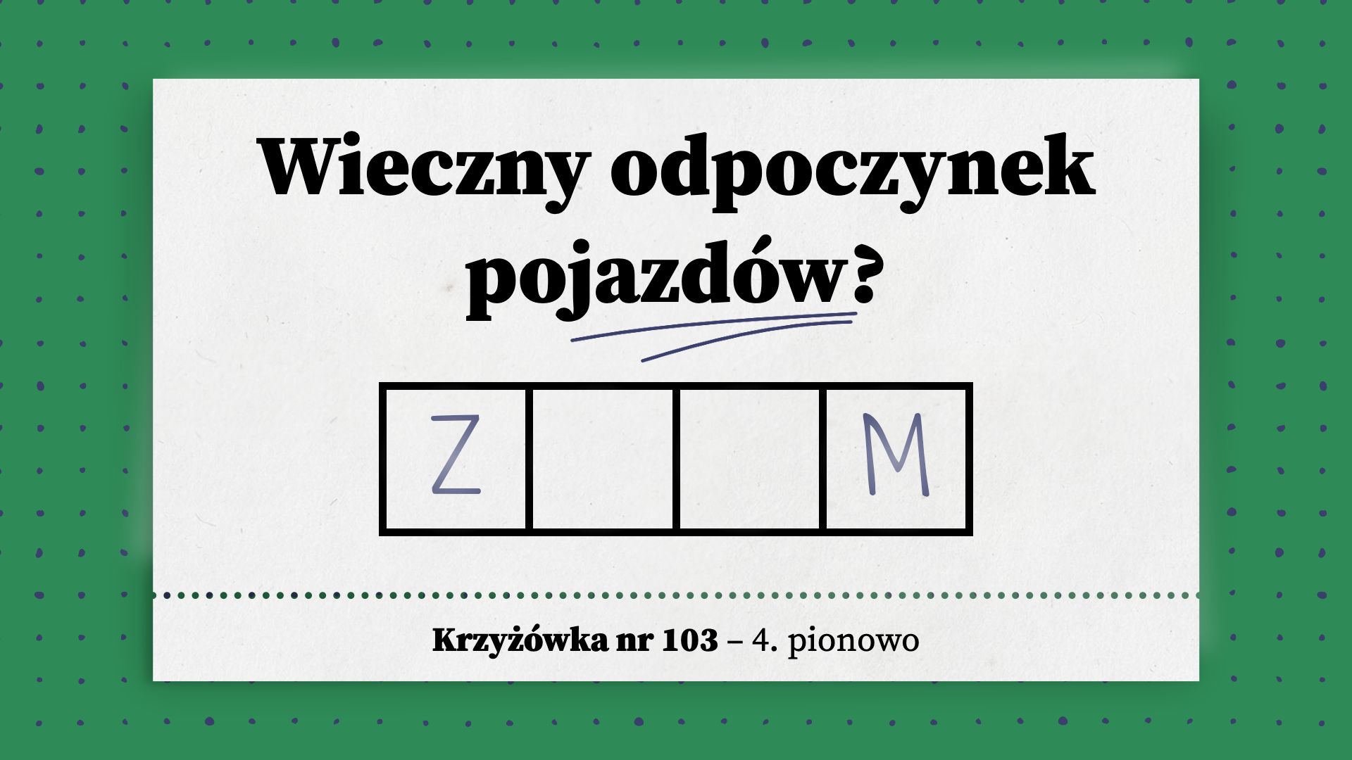 Wieczny odpoczynek pojazdów