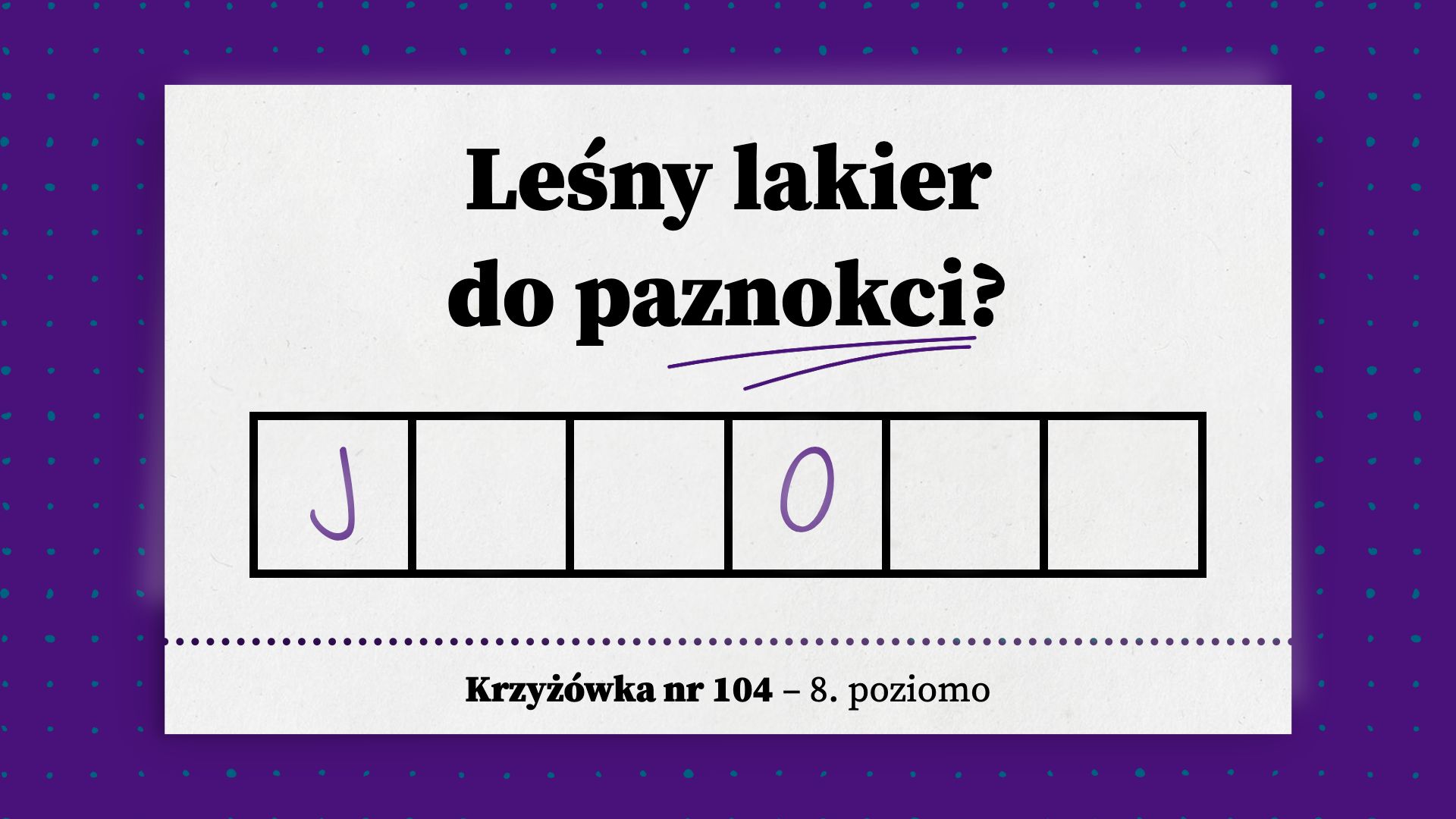 Leśny lakier do paznokci