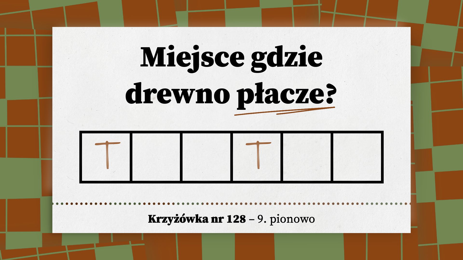 Miejsce gdzie drewno płacze