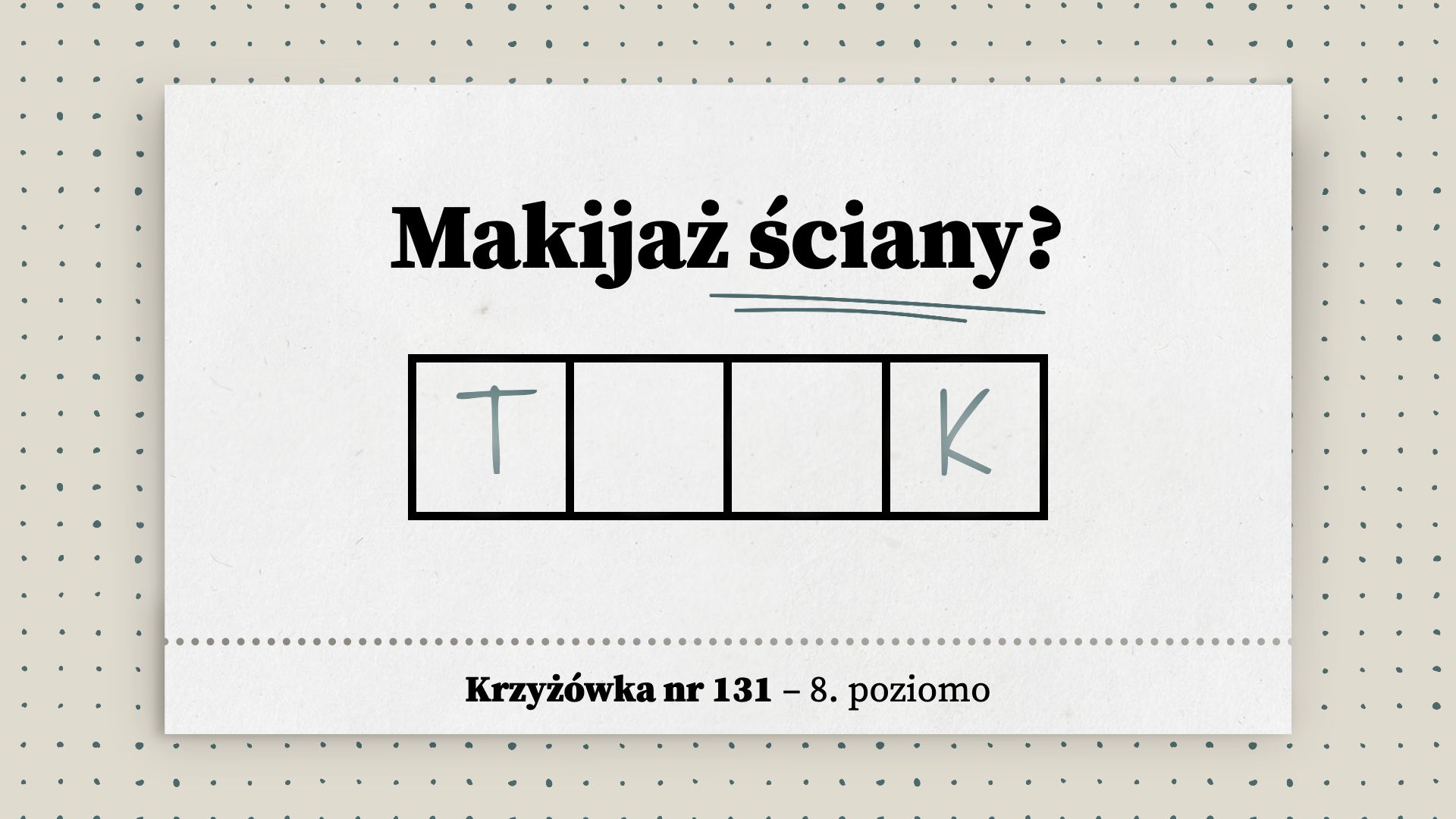 Makijaż ściany
