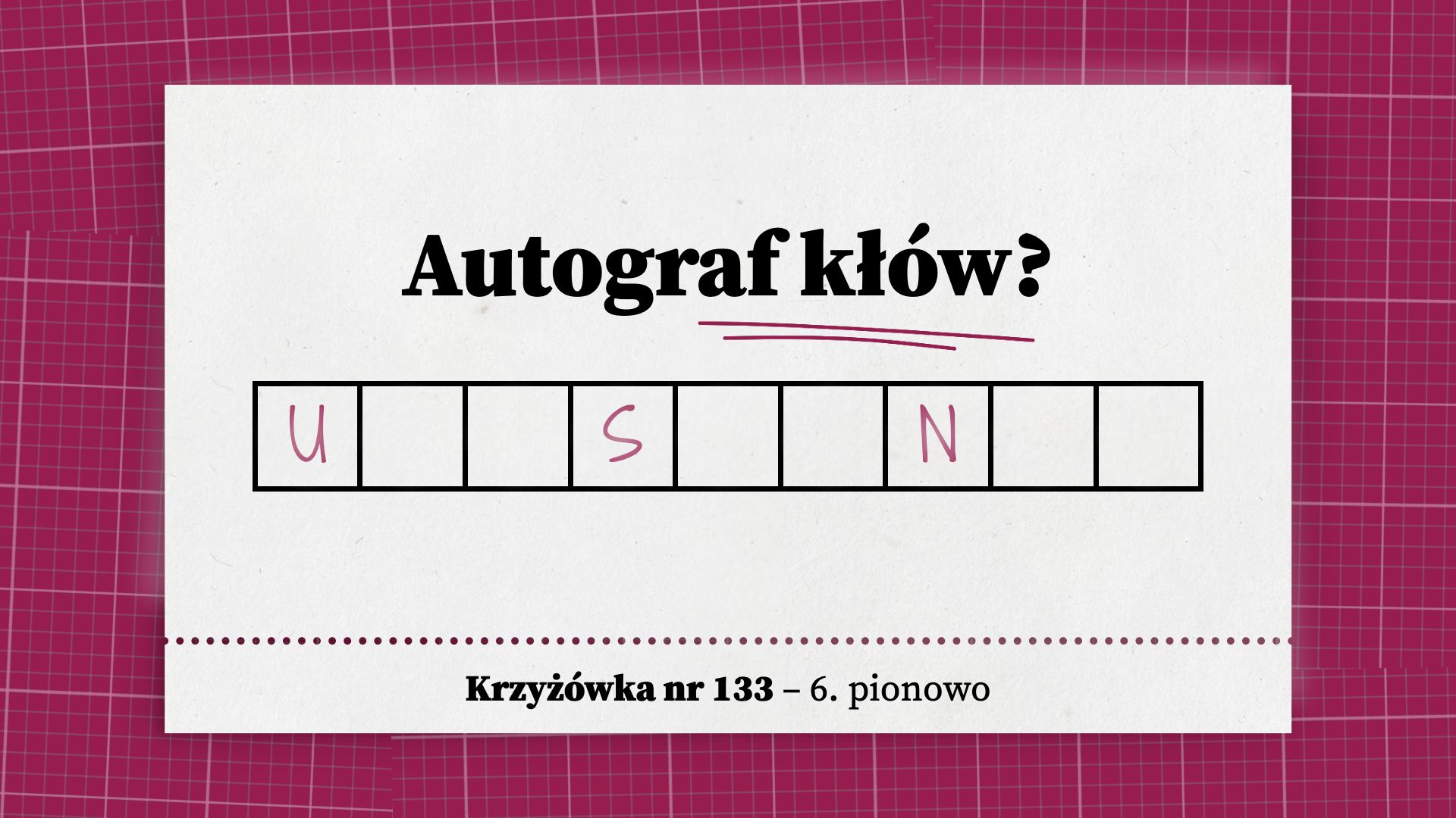 Autograf kłów