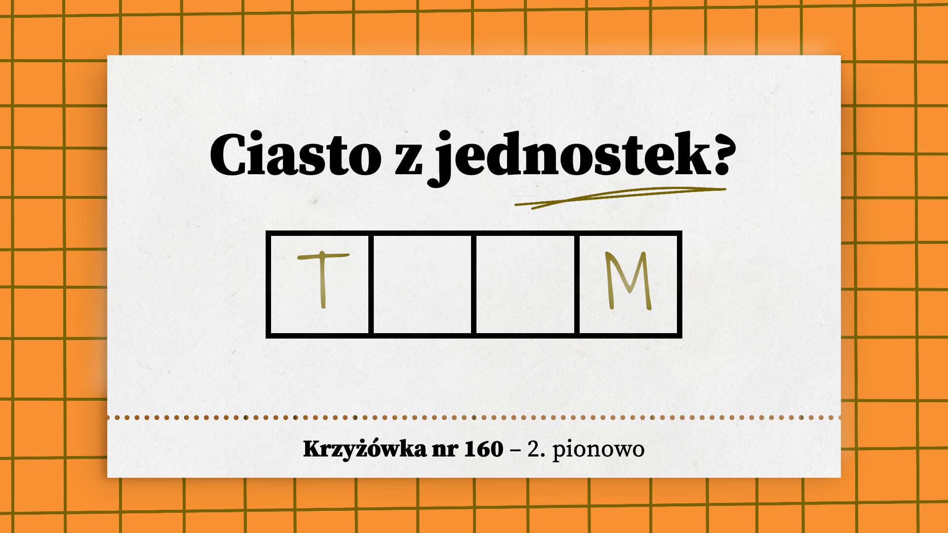 Ciasto z jednostek