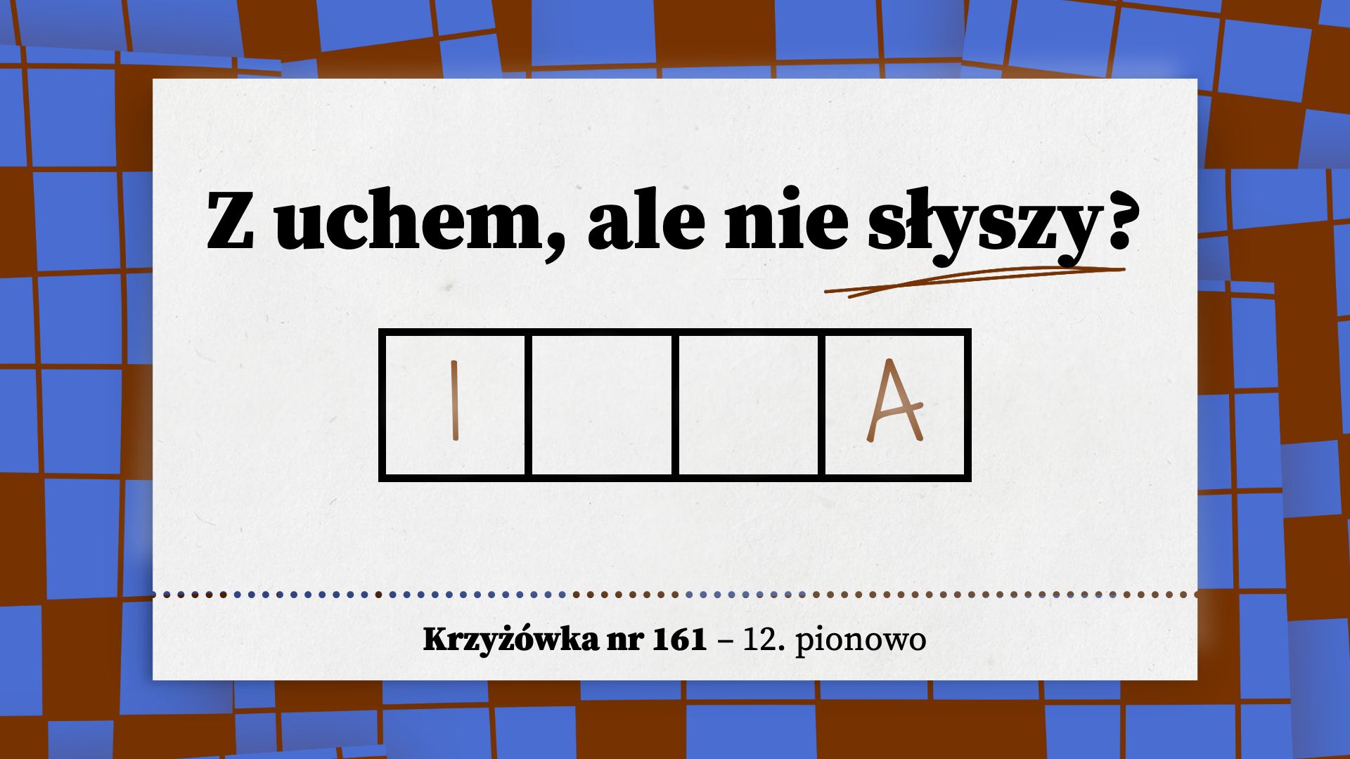 Z uchem, ale nie słyszy