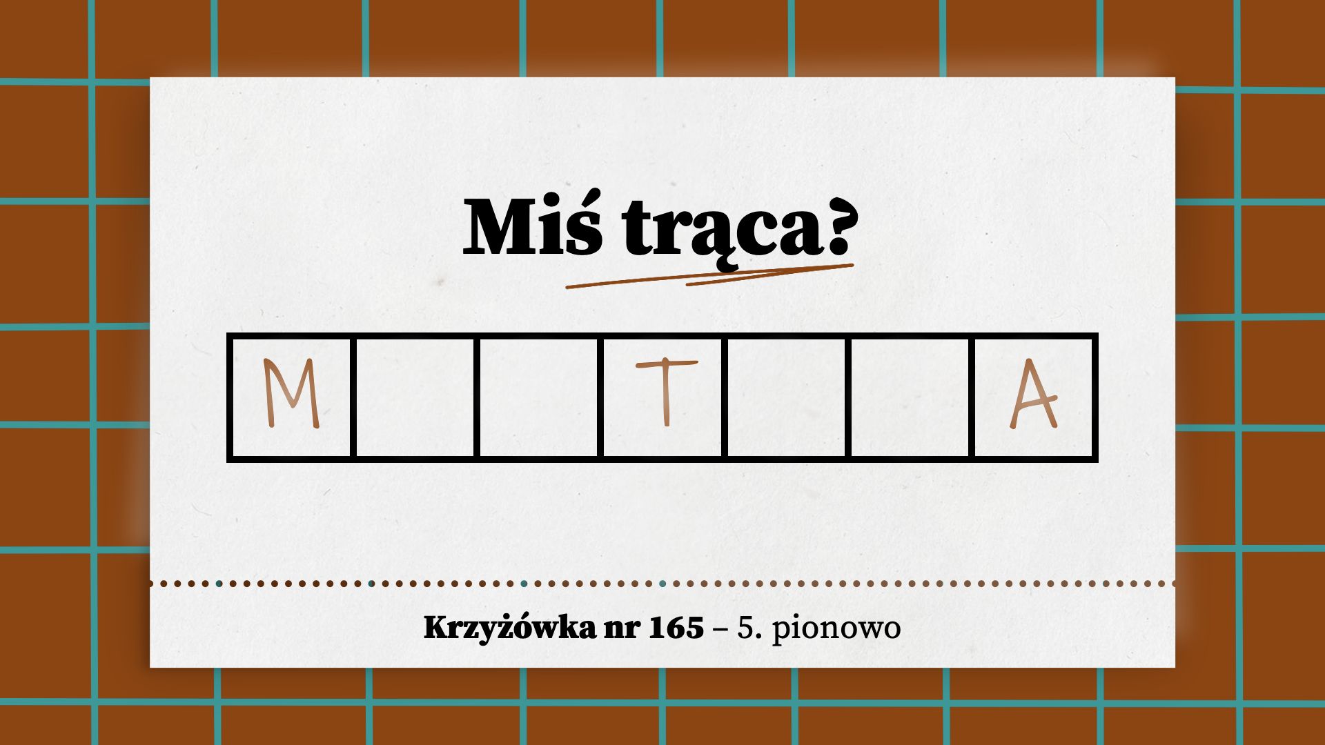 Miś trąca
