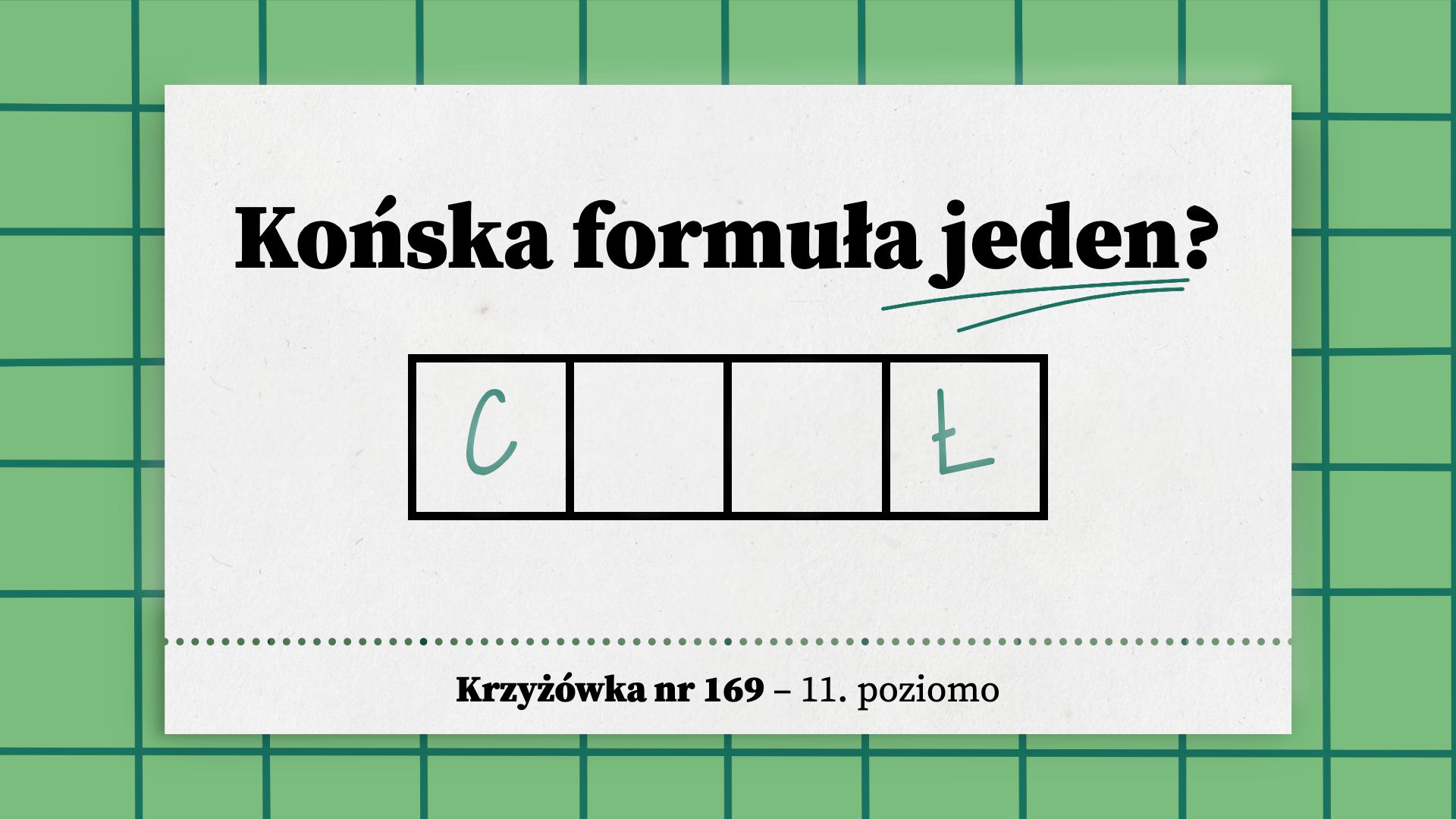 Końska formuła jeden