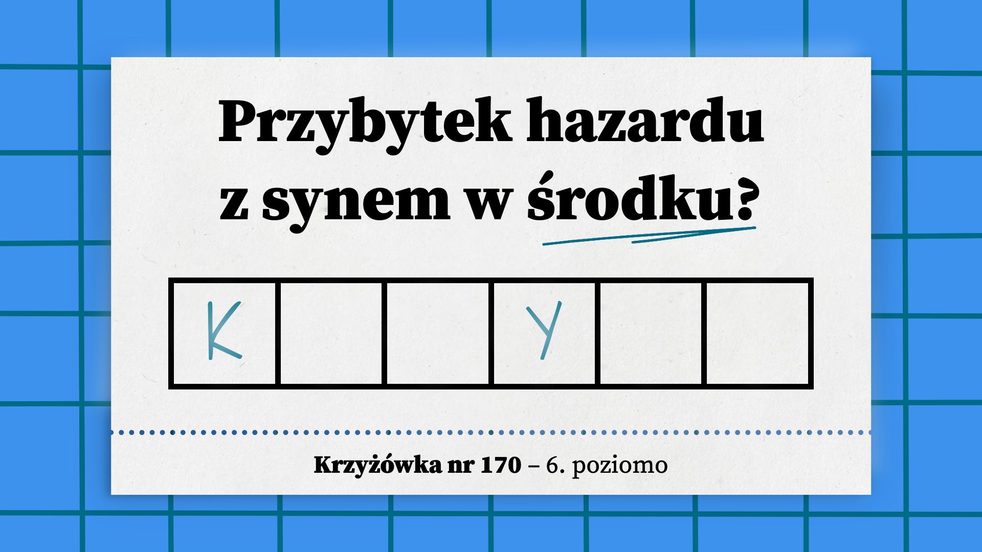 Przybytek hazardu z synem w środku