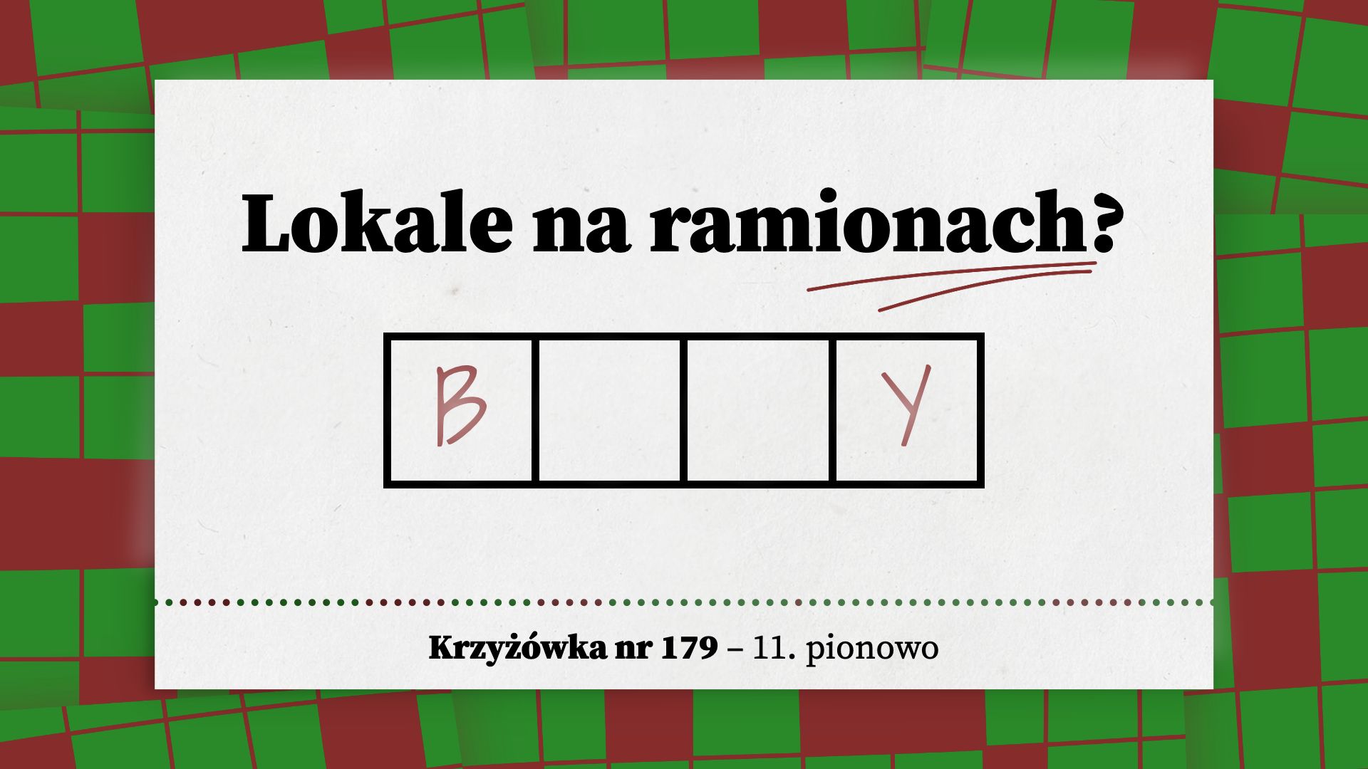 Lokale na ramionach
