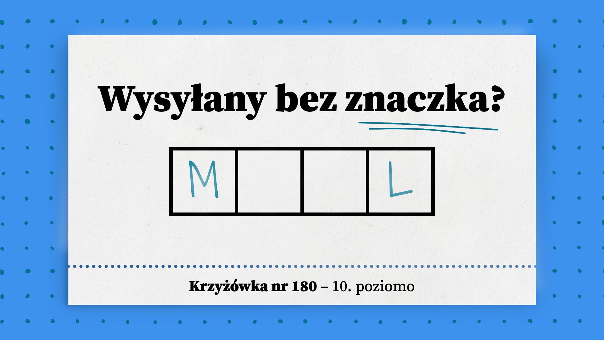 Wysyłany bez znaczka