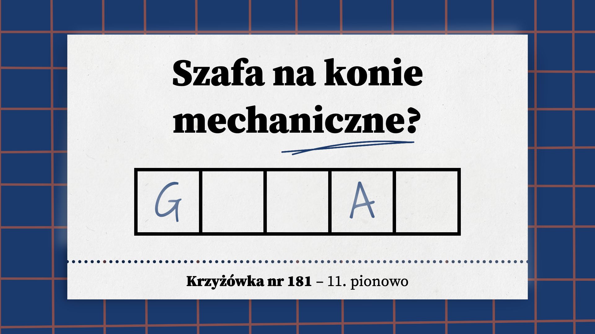 Szafa na konie mechaniczne