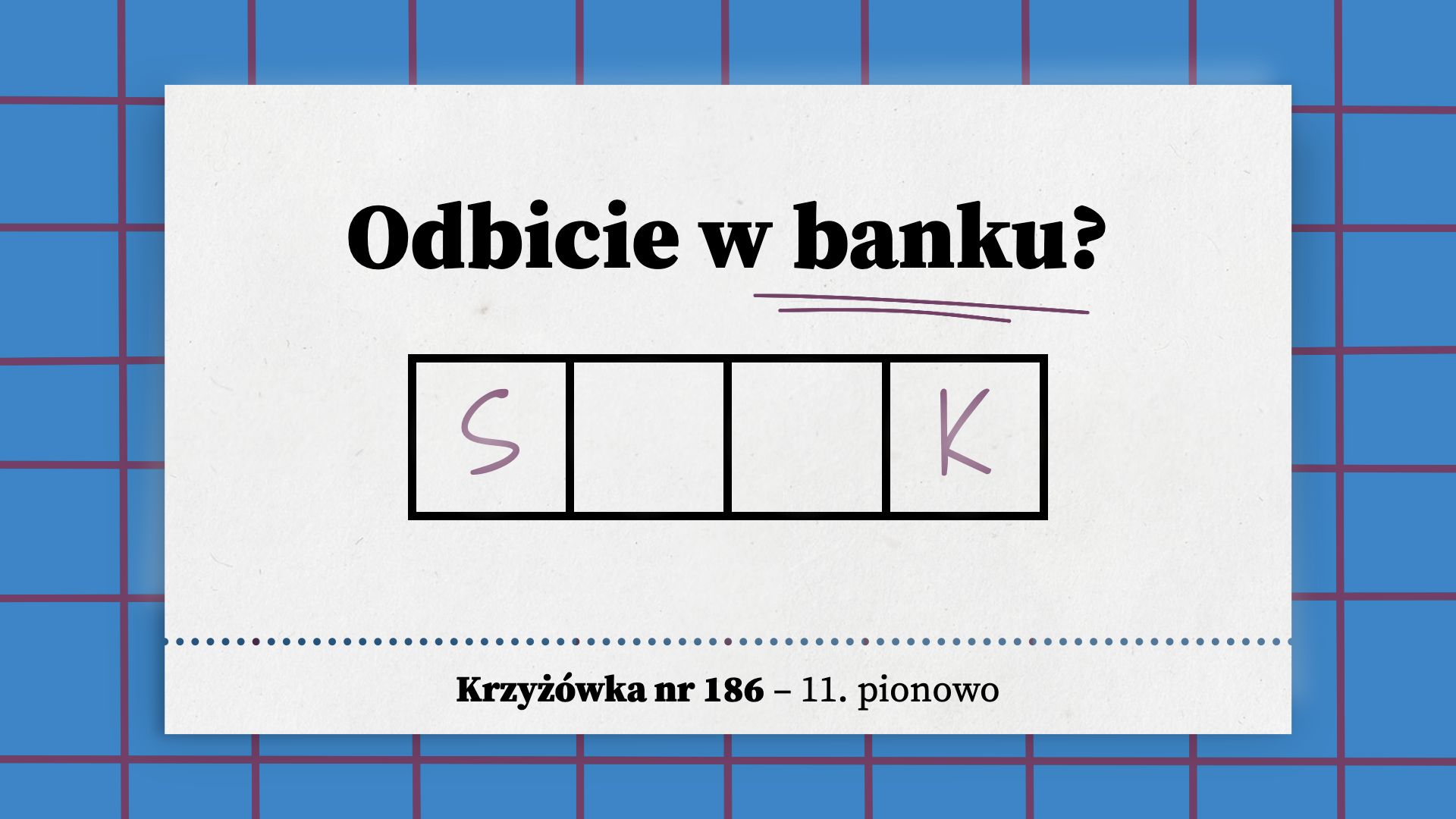 Odbicie w banku