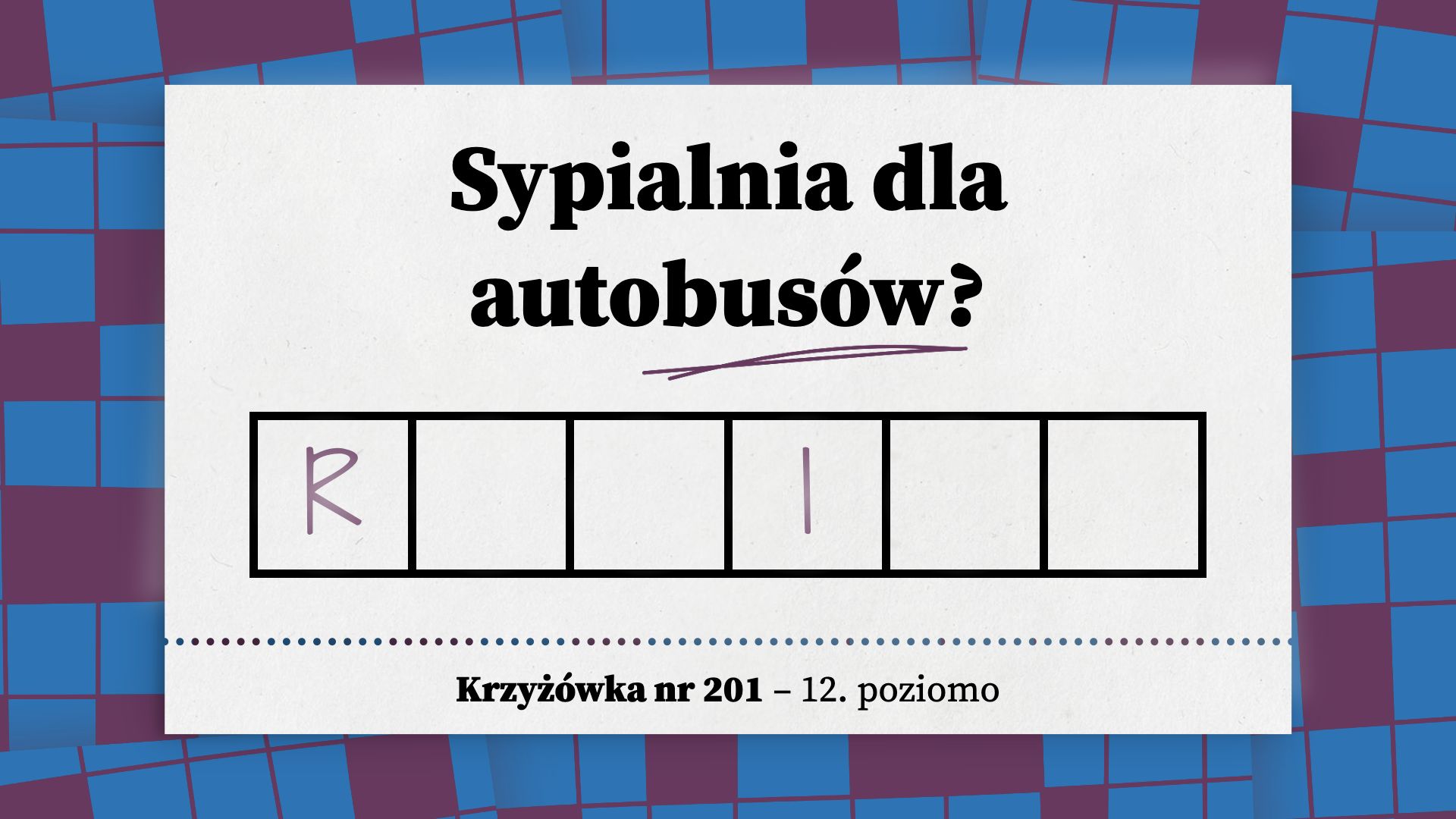 Sypialnia dla autobusów