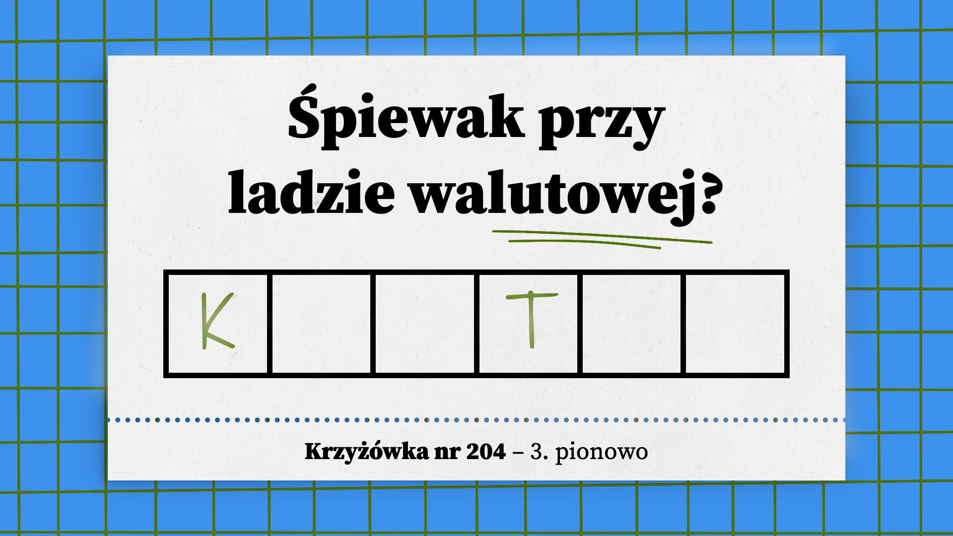 Śpiewak przy ladzie walutowej