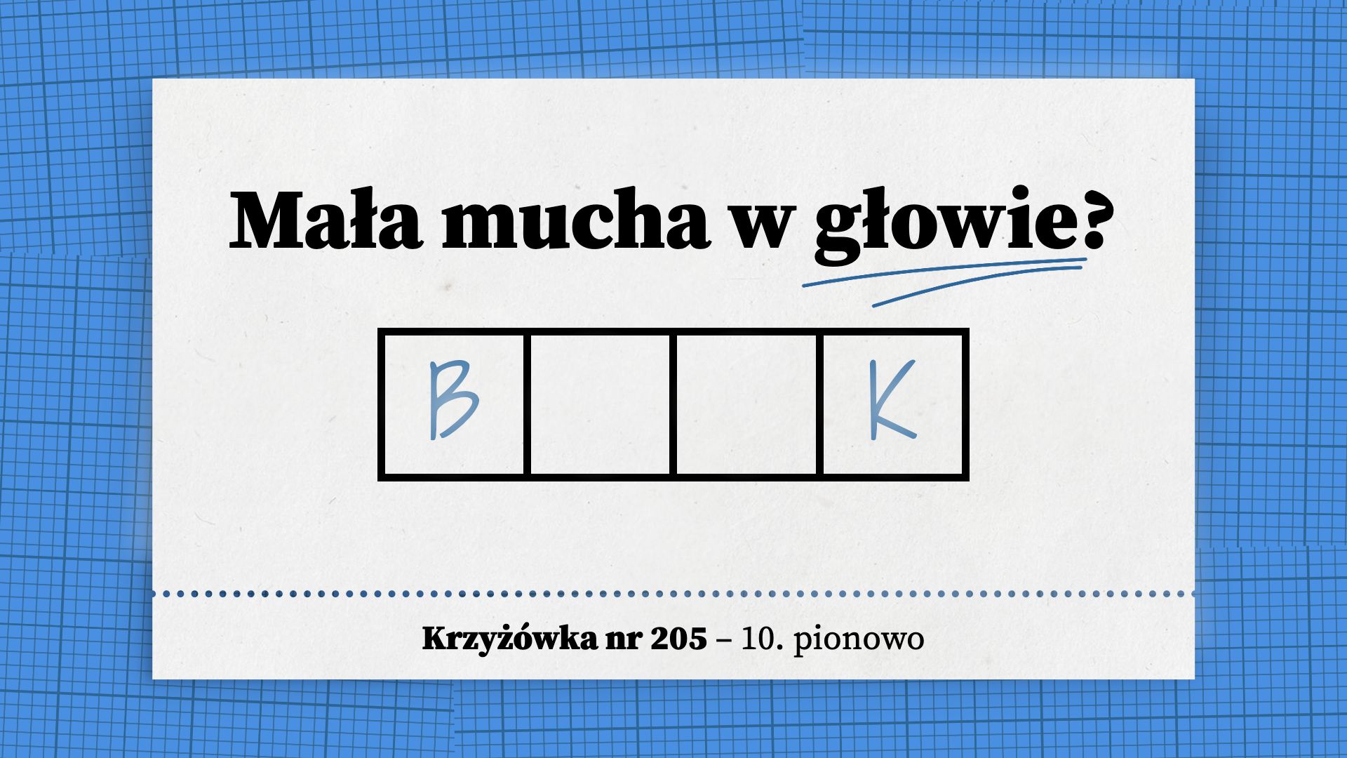 Mała mucha w głowie