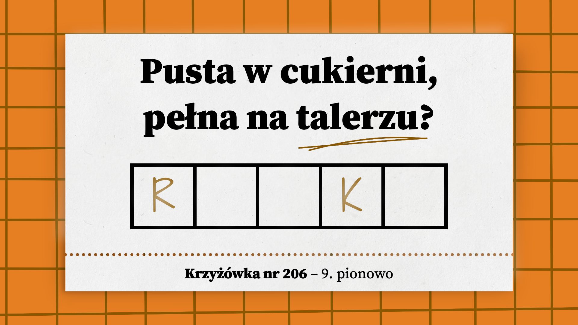 Pusta w cukierni, pełna na talerzu