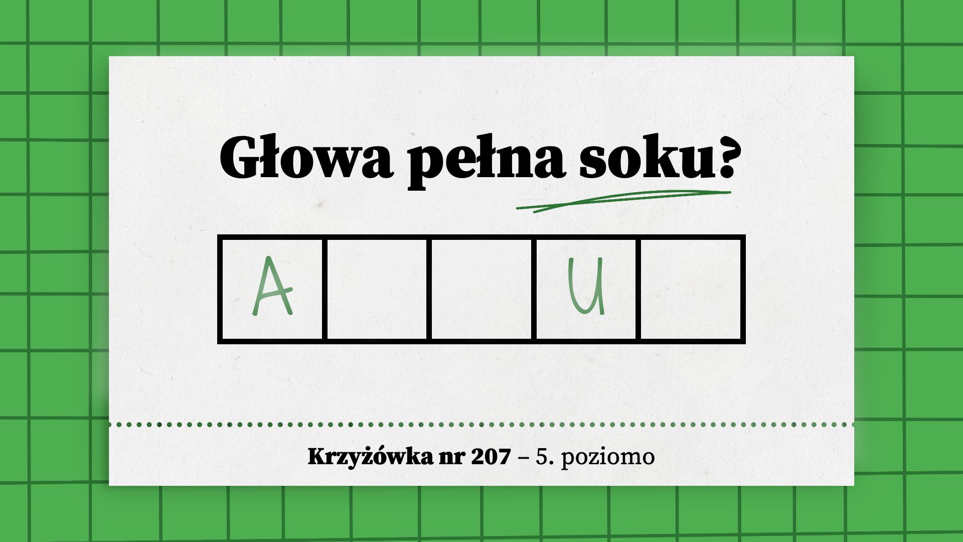 Głowa pełna soku