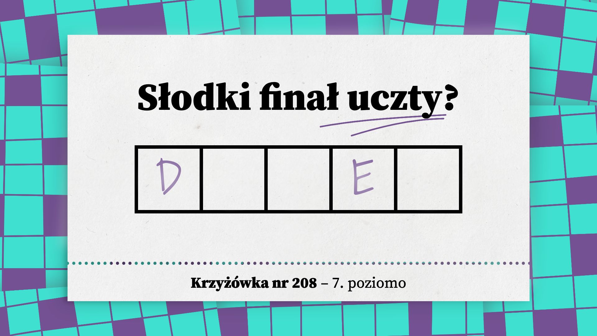 Słodki finał uczty