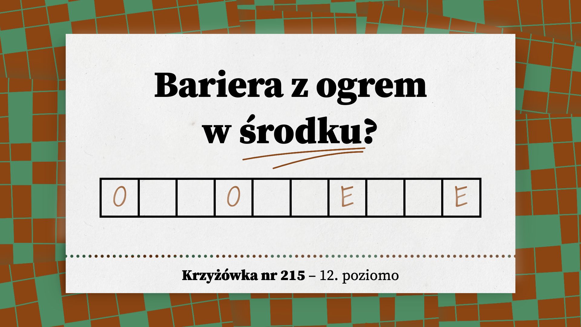 Bariera z ogrem w środku