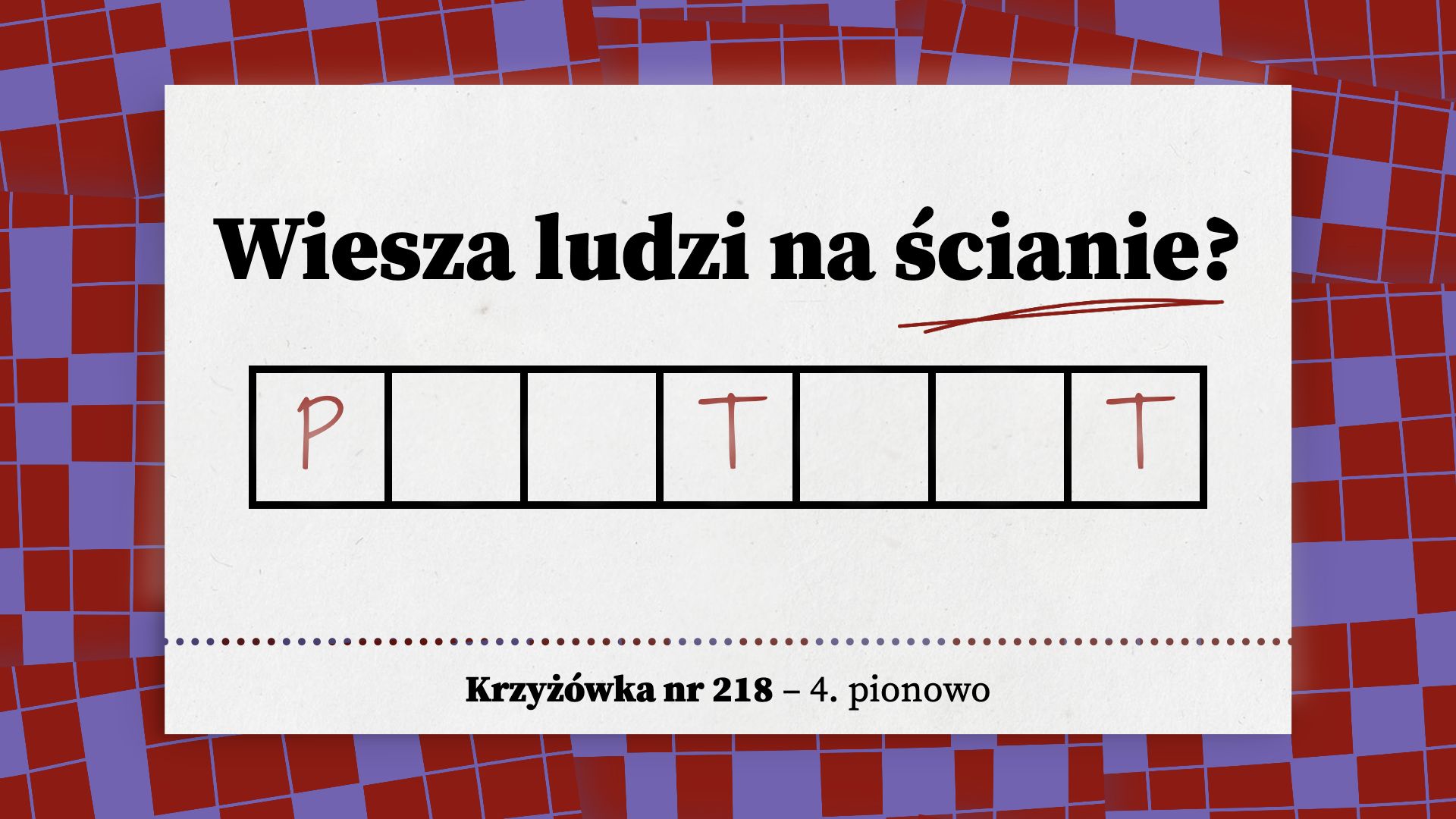 Wiesza ludzi na ścianie