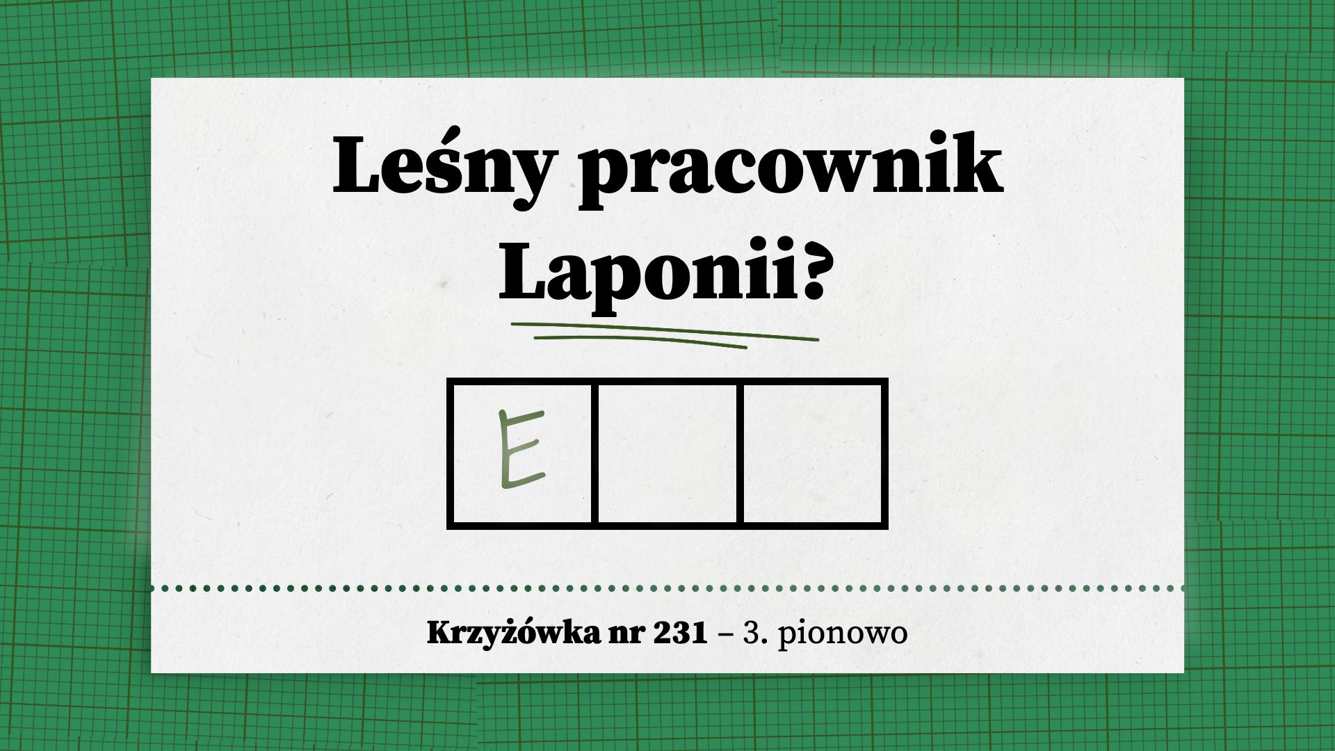 Leśny pracownik Laponii