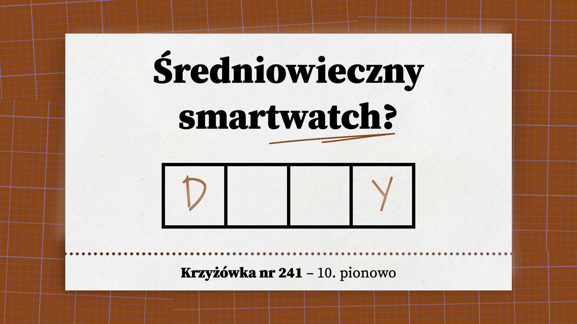 Średniowieczny smartwatch