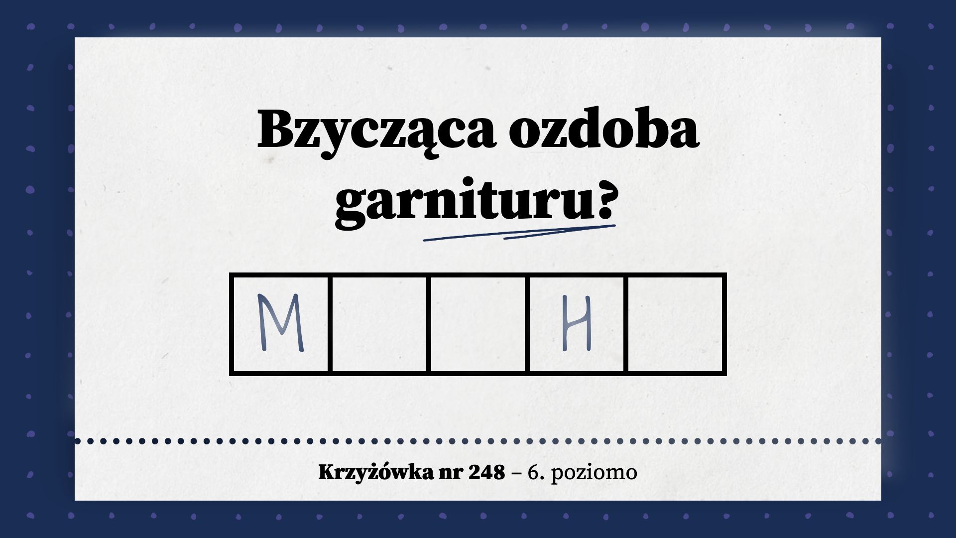 Bzycząca ozdoba garnituru