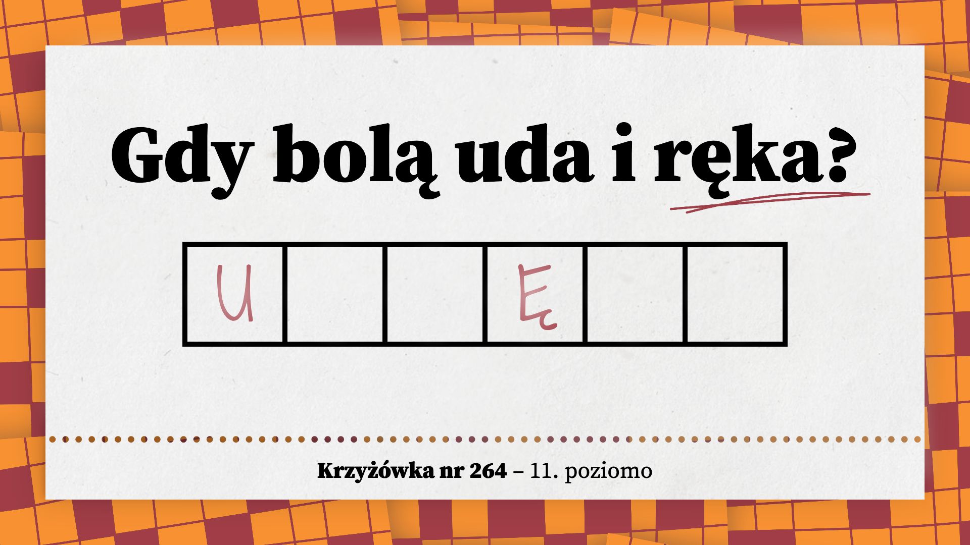 Gdy bolą uda i ręka