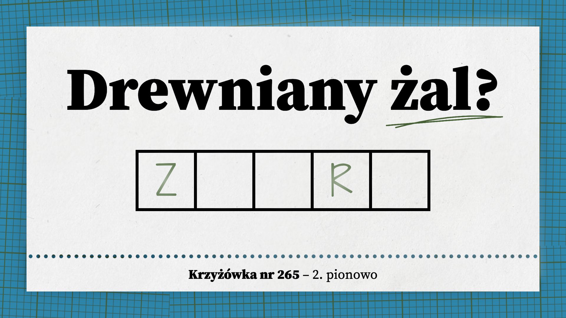 Drewniany żal