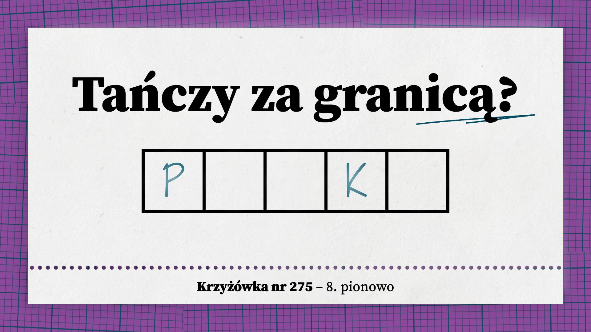 Tańczy za granicą
