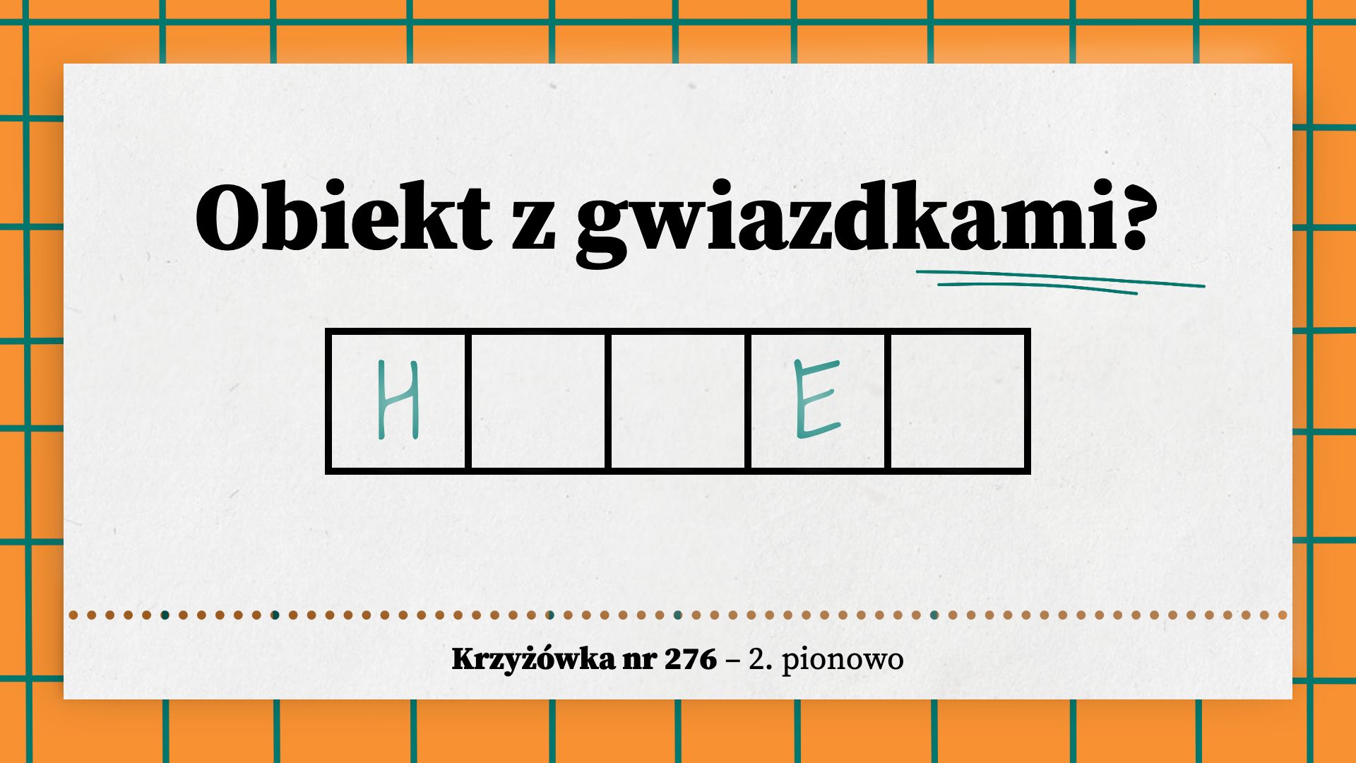Obiekt z gwiazdkami