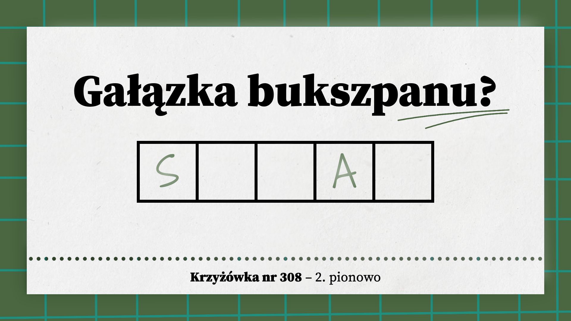 Gałązka bukszpanu