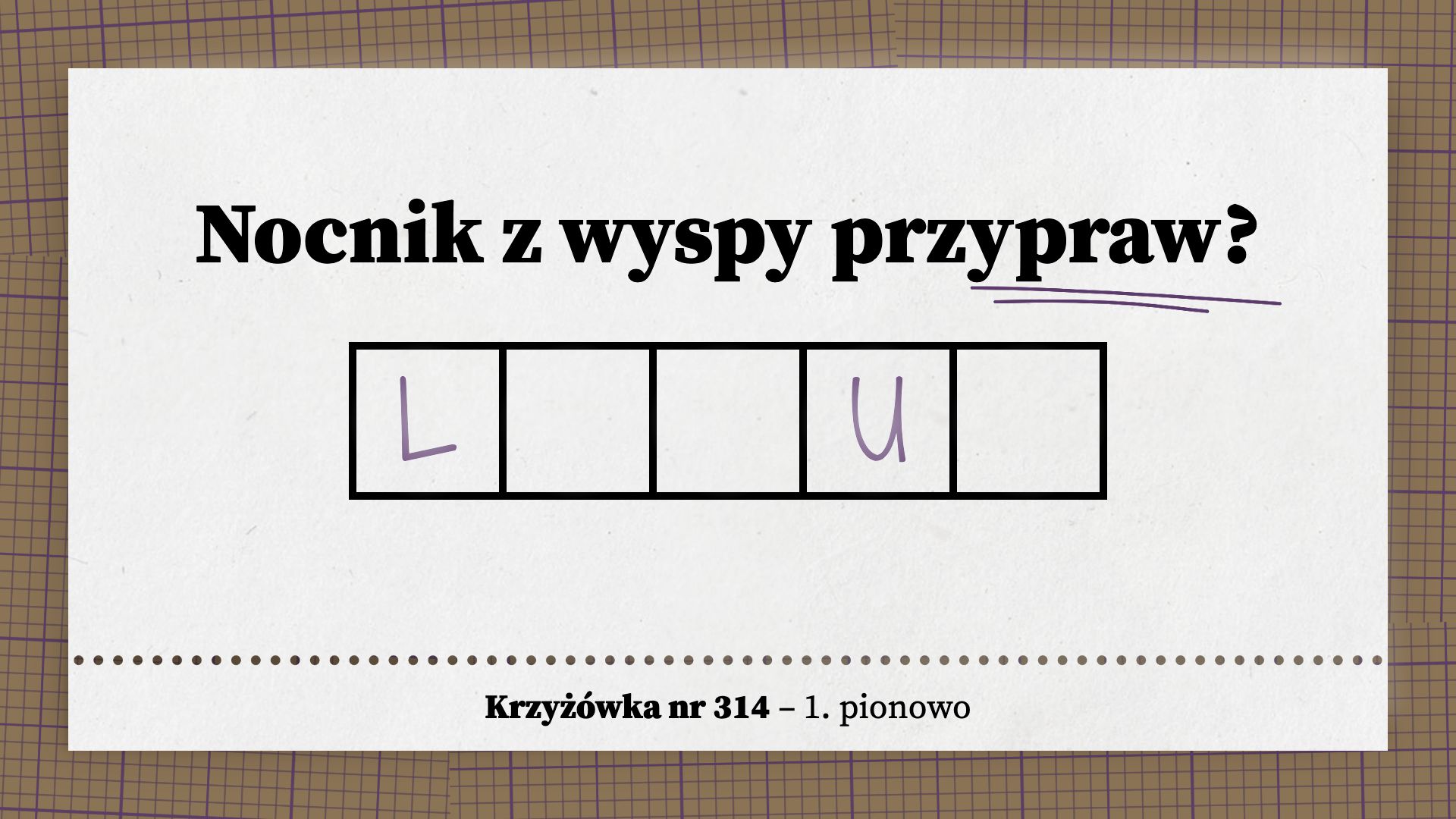 Nocnik z wyspy przypraw