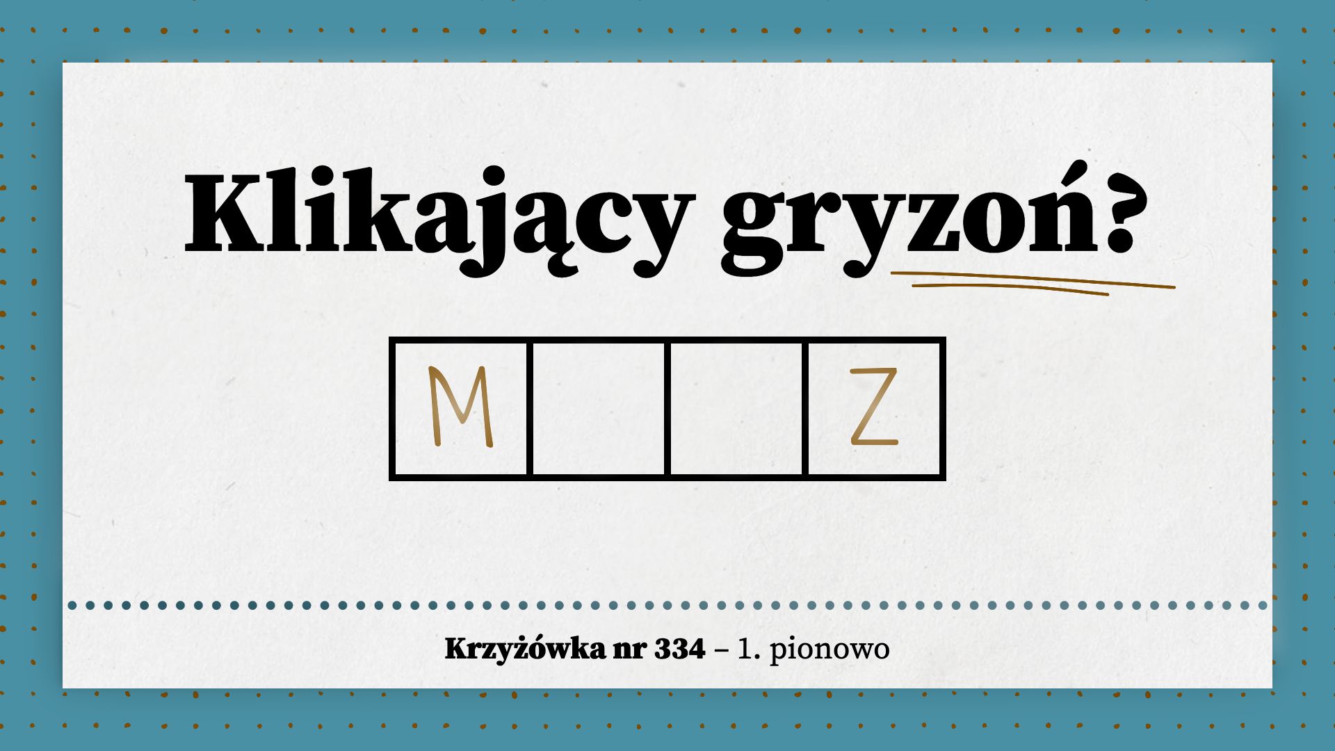 Klikający gryzoń