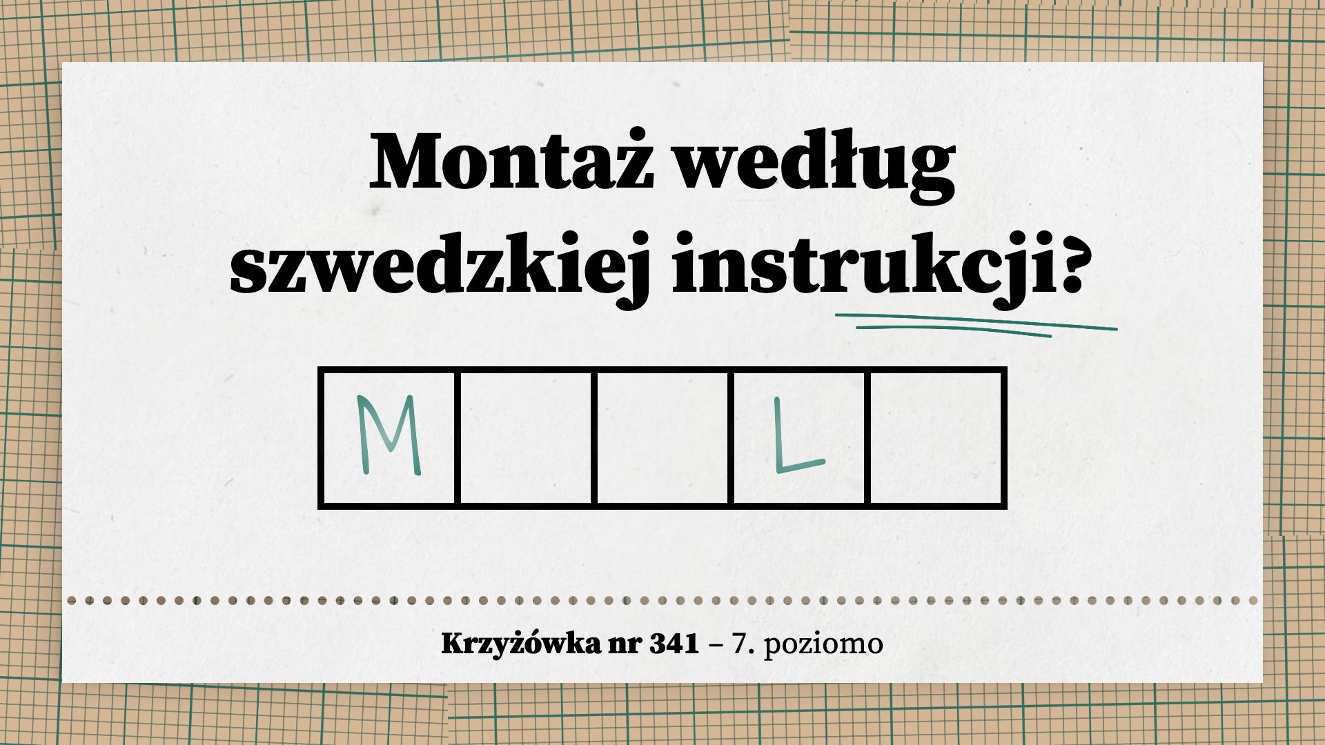 Montaż według szwedzkiej instrukcji