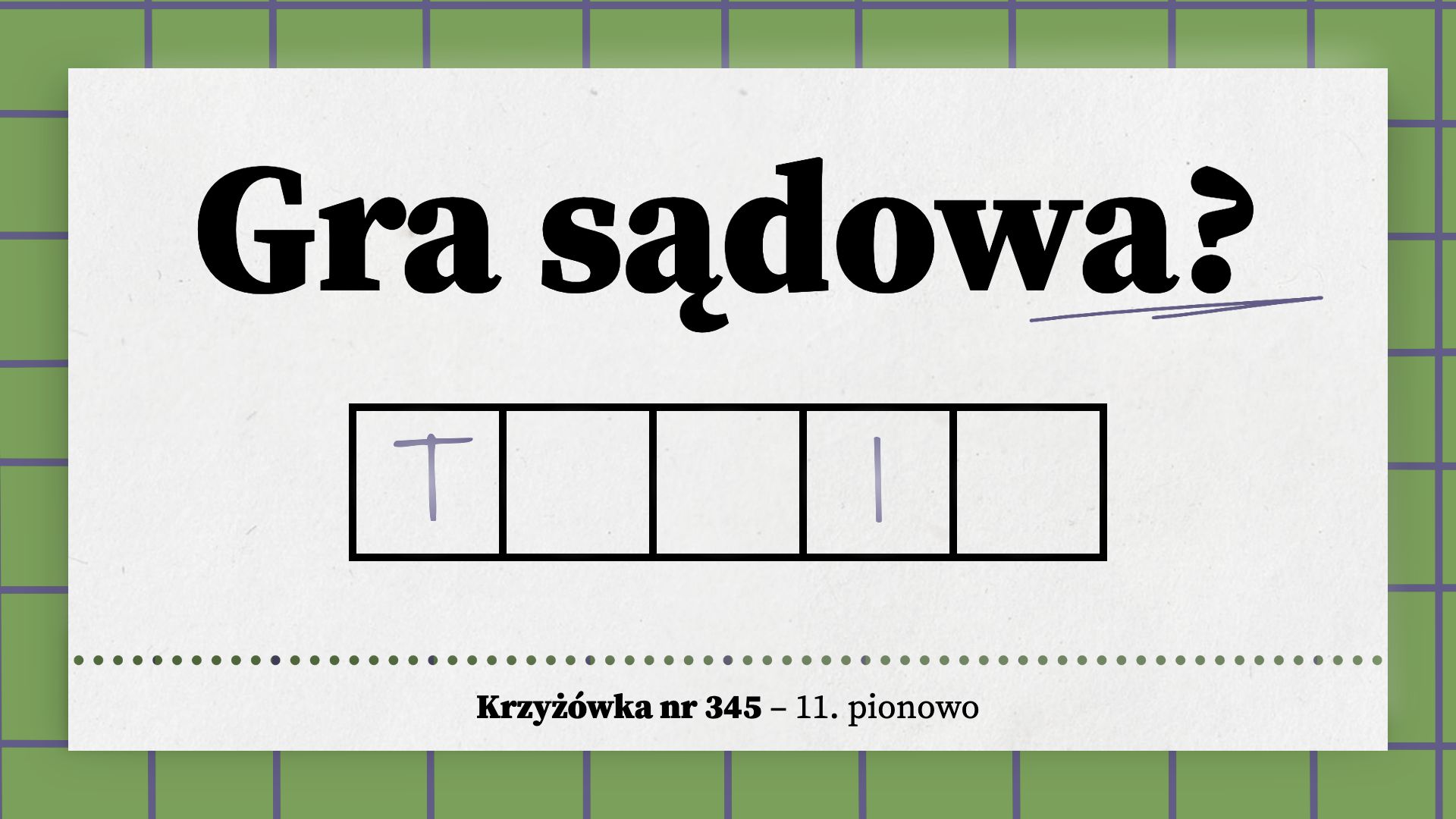 Gra sądowa