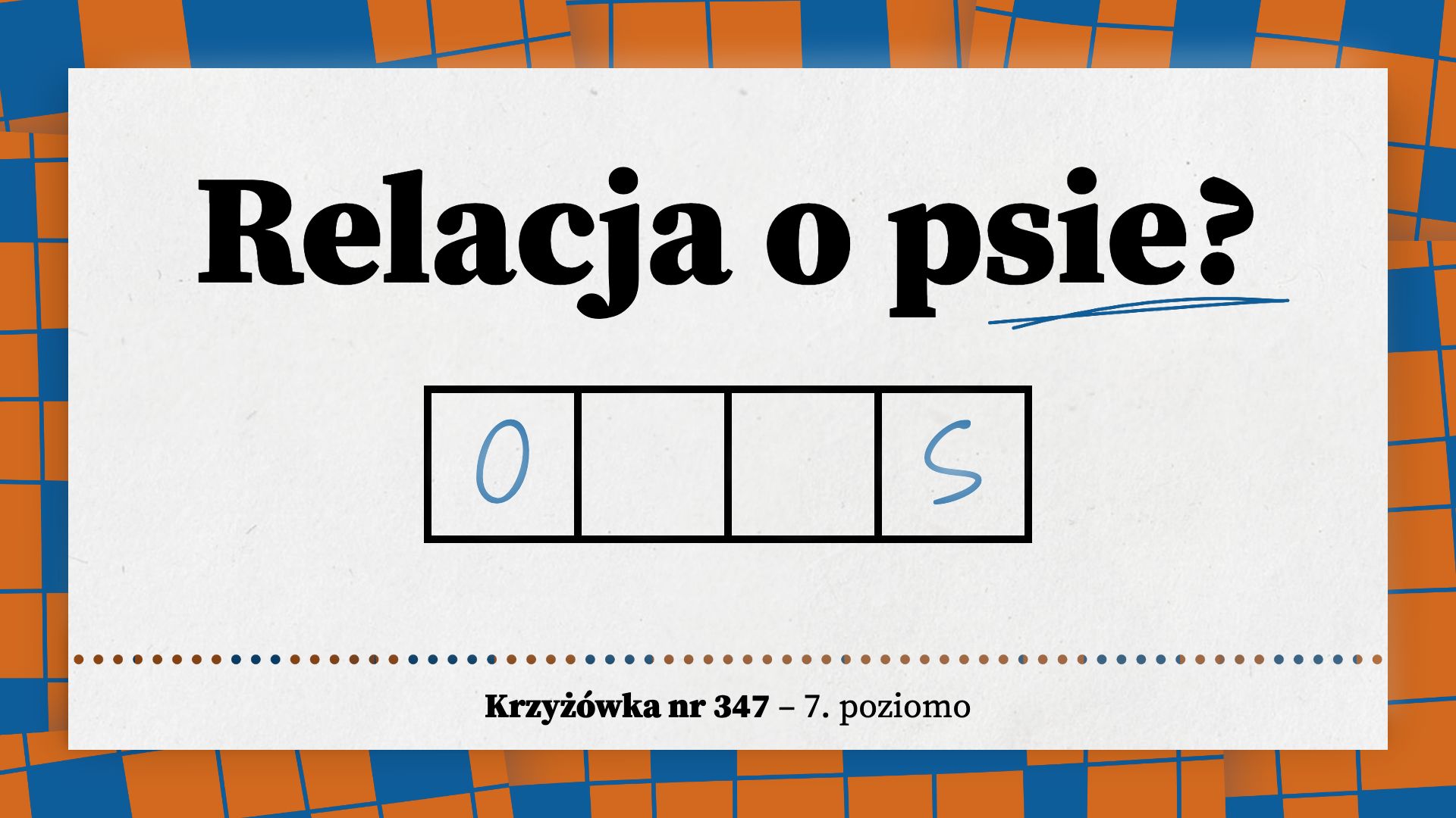Relacja o psie