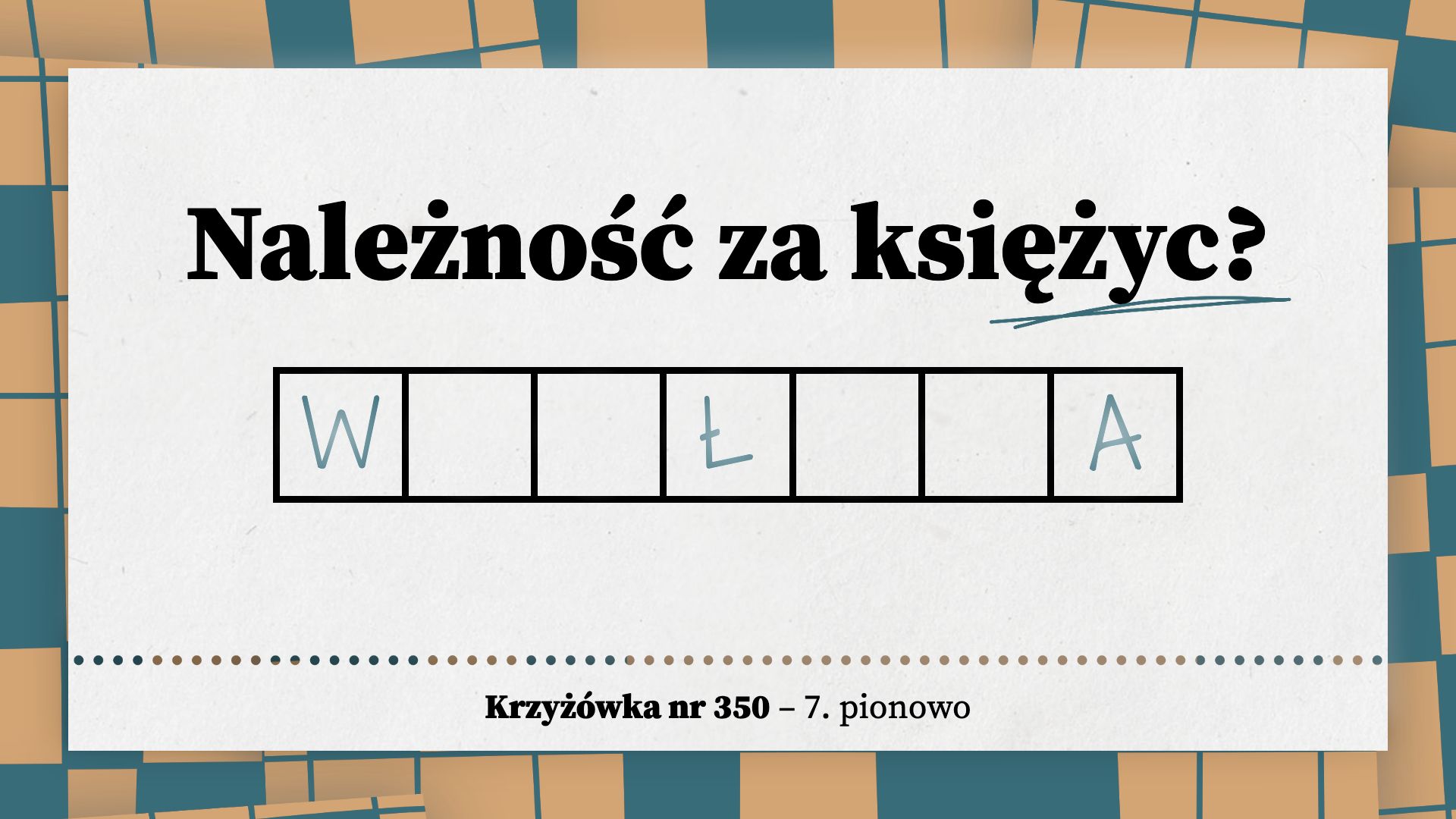 Należność za księżyc