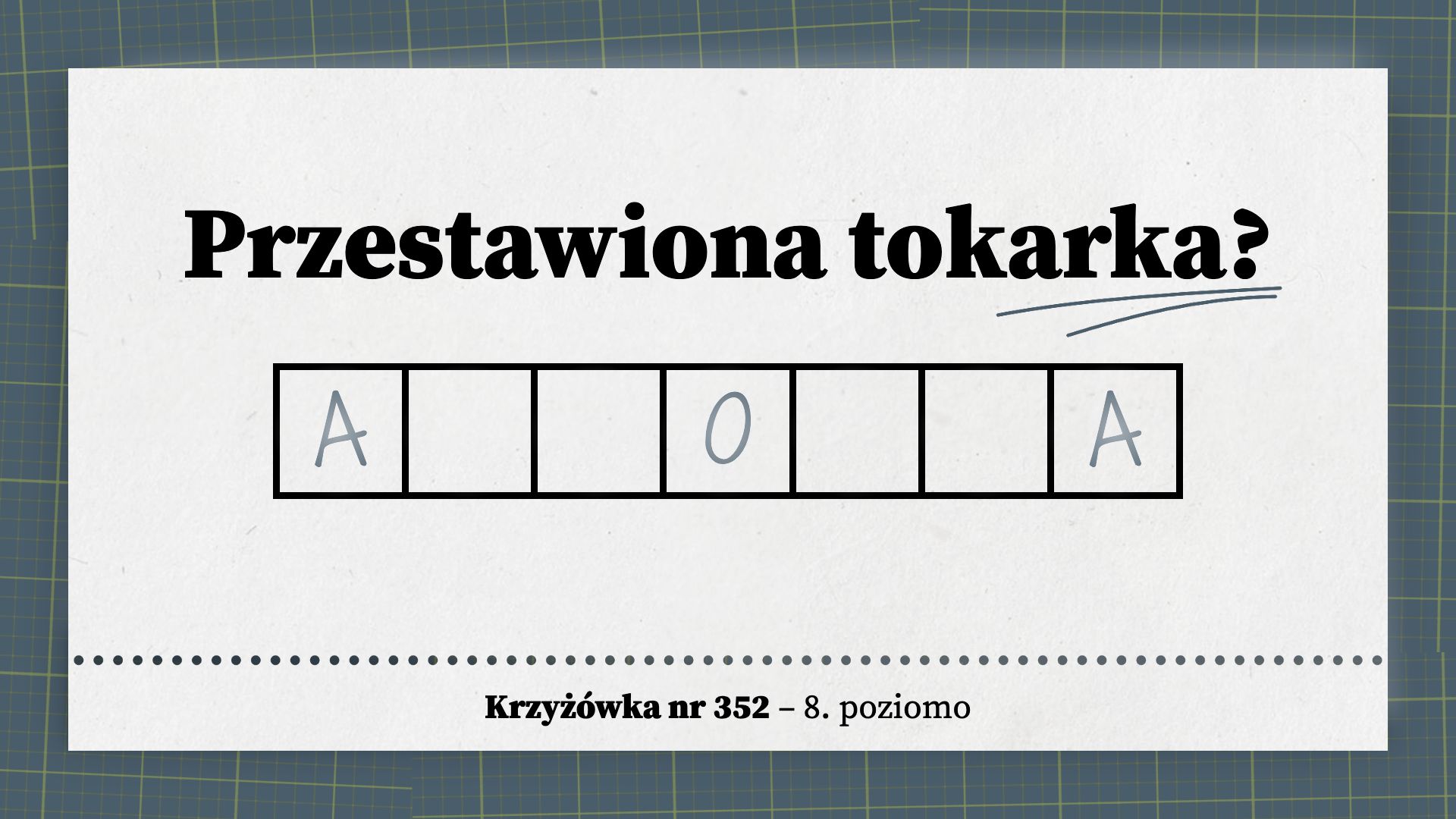 Przestawiona tokarka