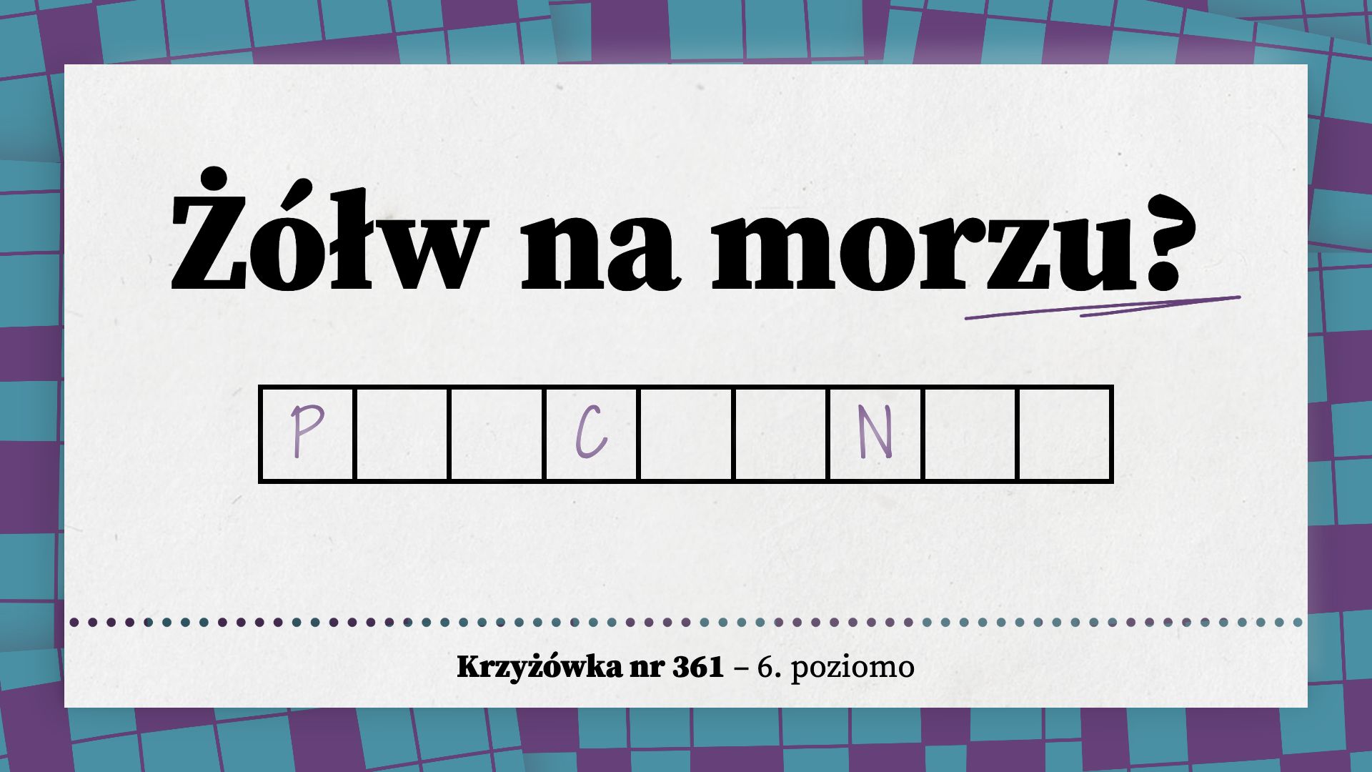 Żółw na morzu