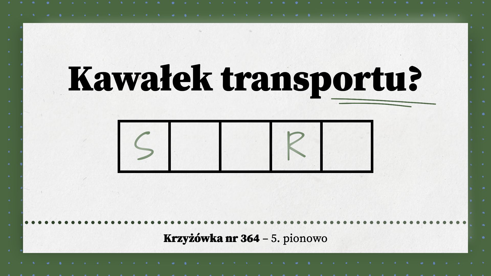 Kawałek transportu