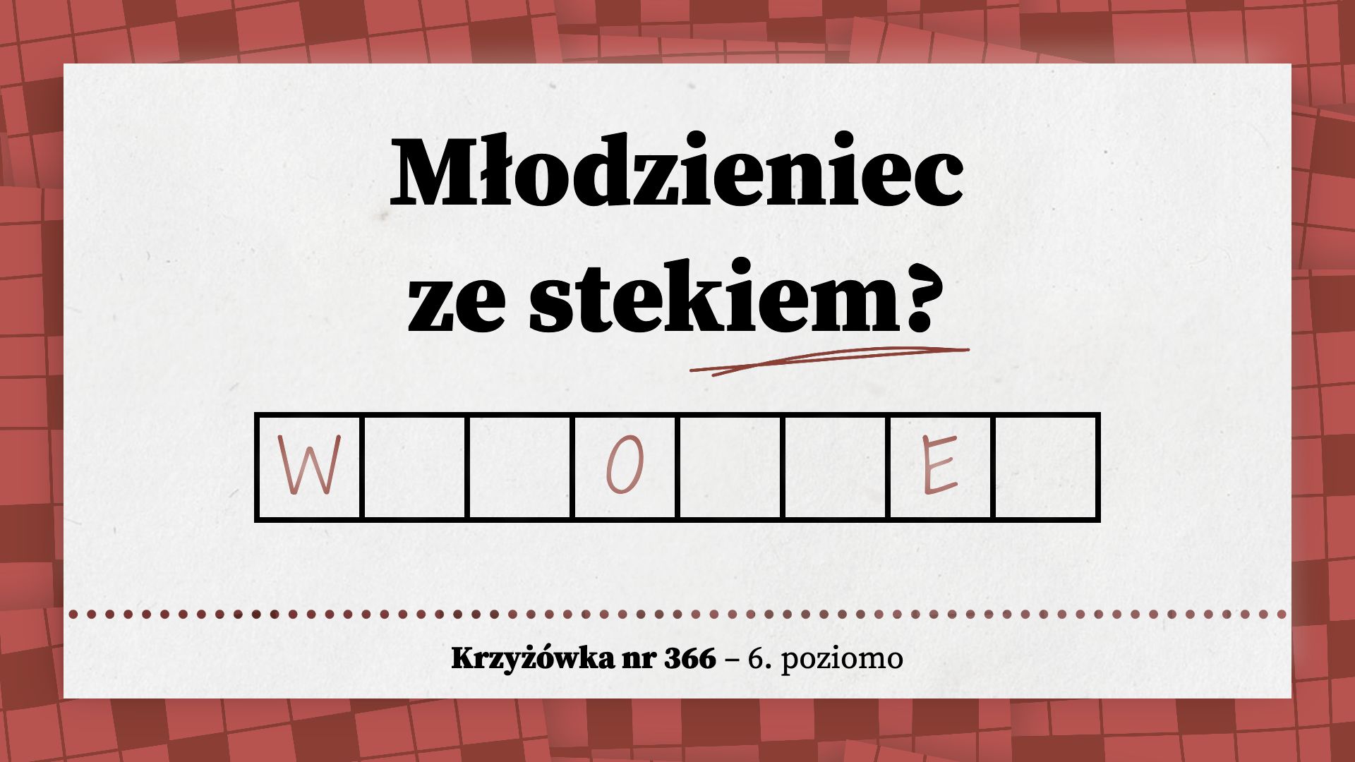 Młodzieniec ze stekiem